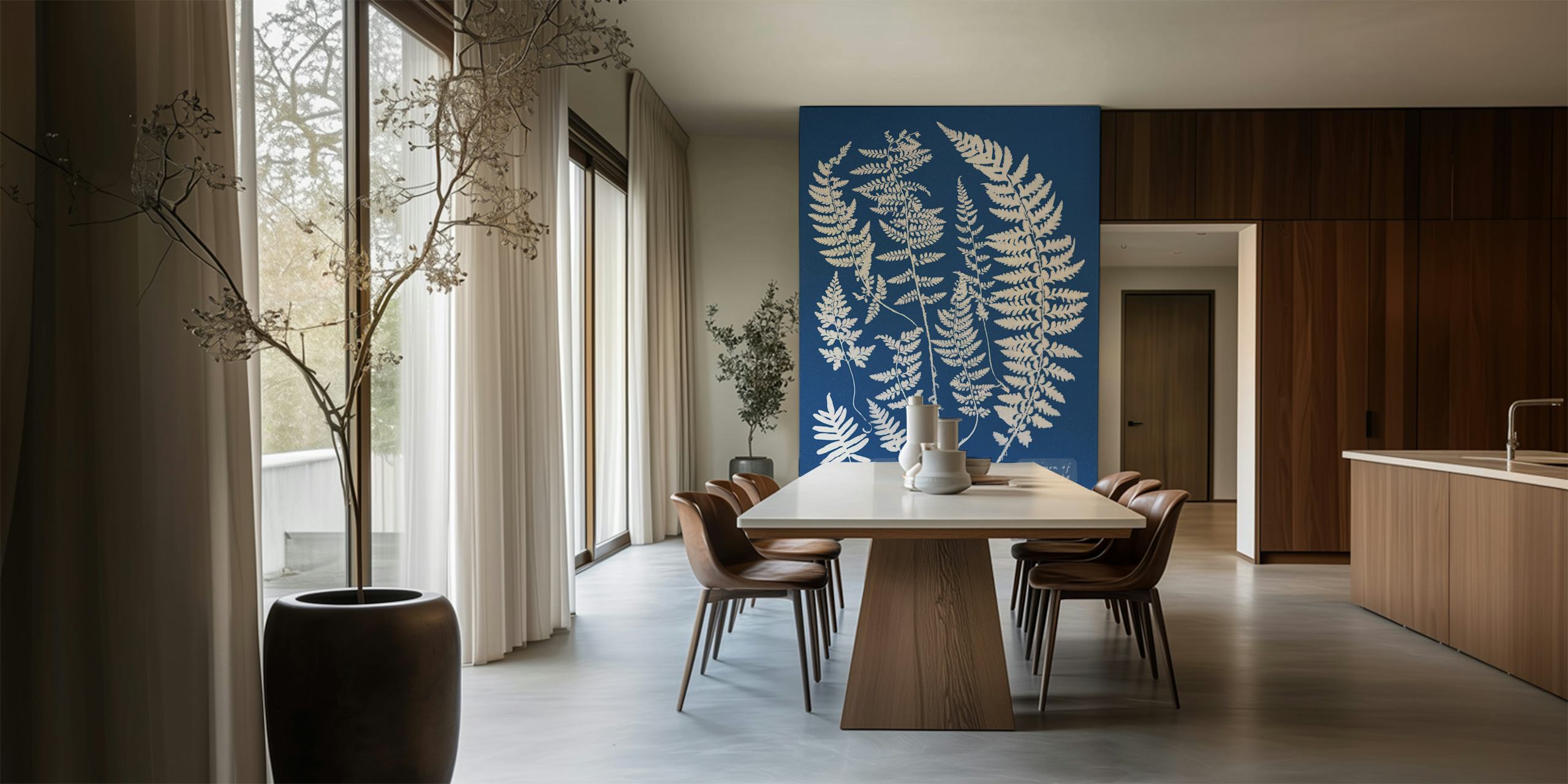 Familie af Ferns tapet i et rum