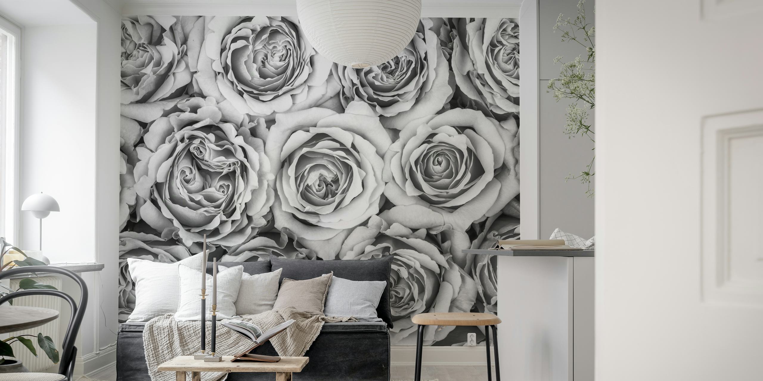 Background of roses behang
