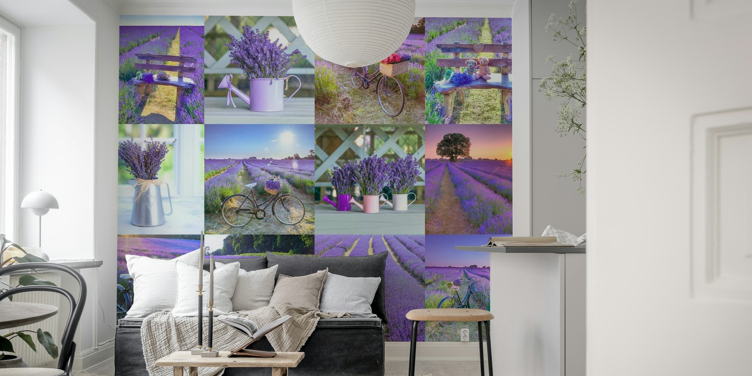 Lavender Collage behang