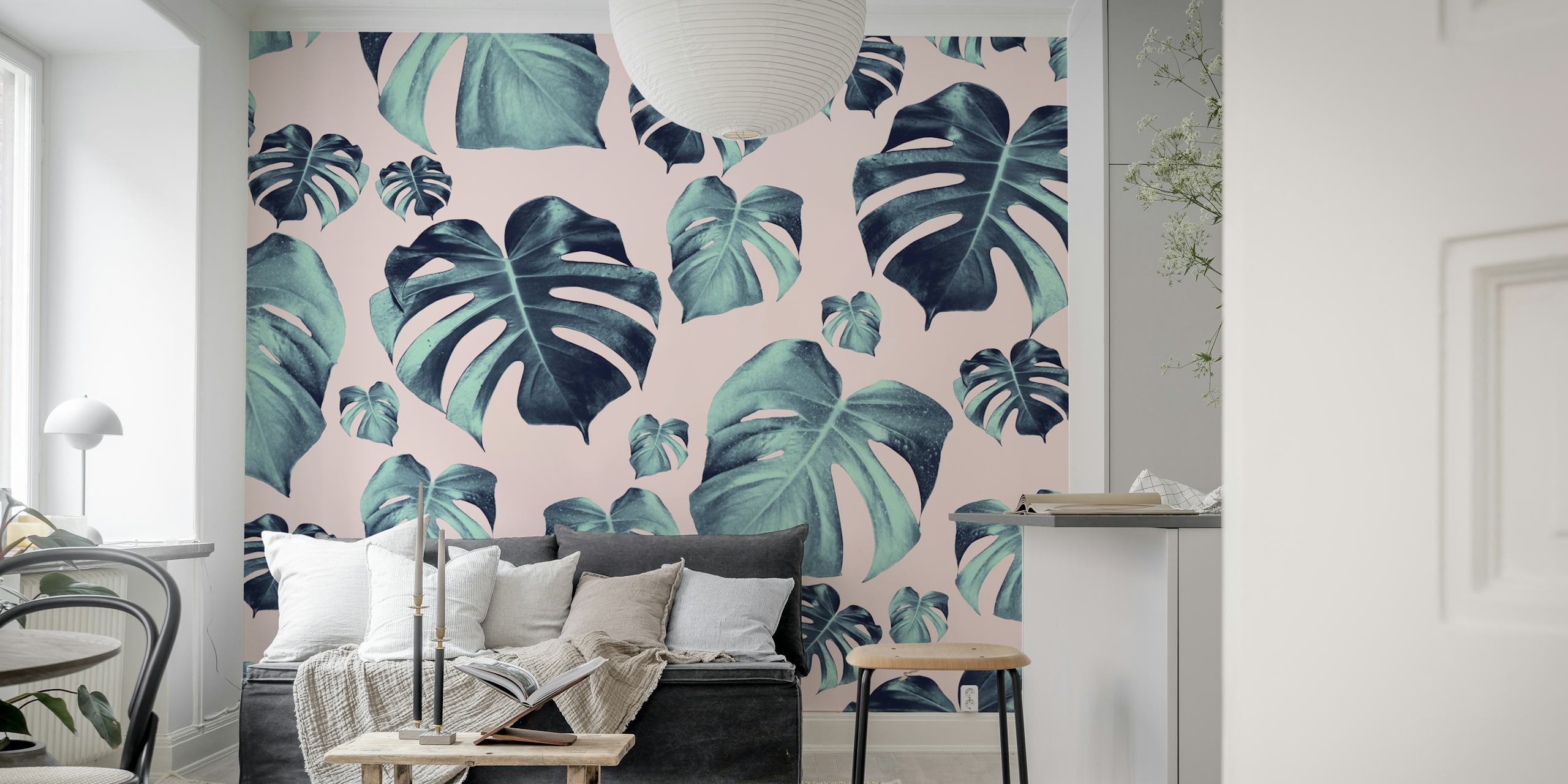 Tropical Monstera Pattern 1a i det viste rum