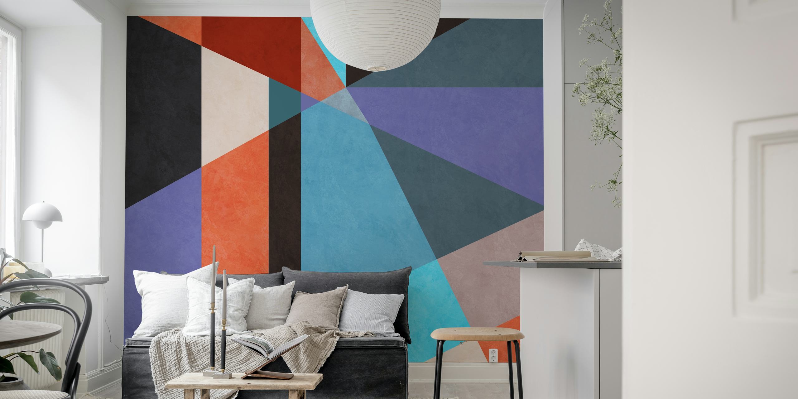 Geometric with Triangles tapeta u sobi