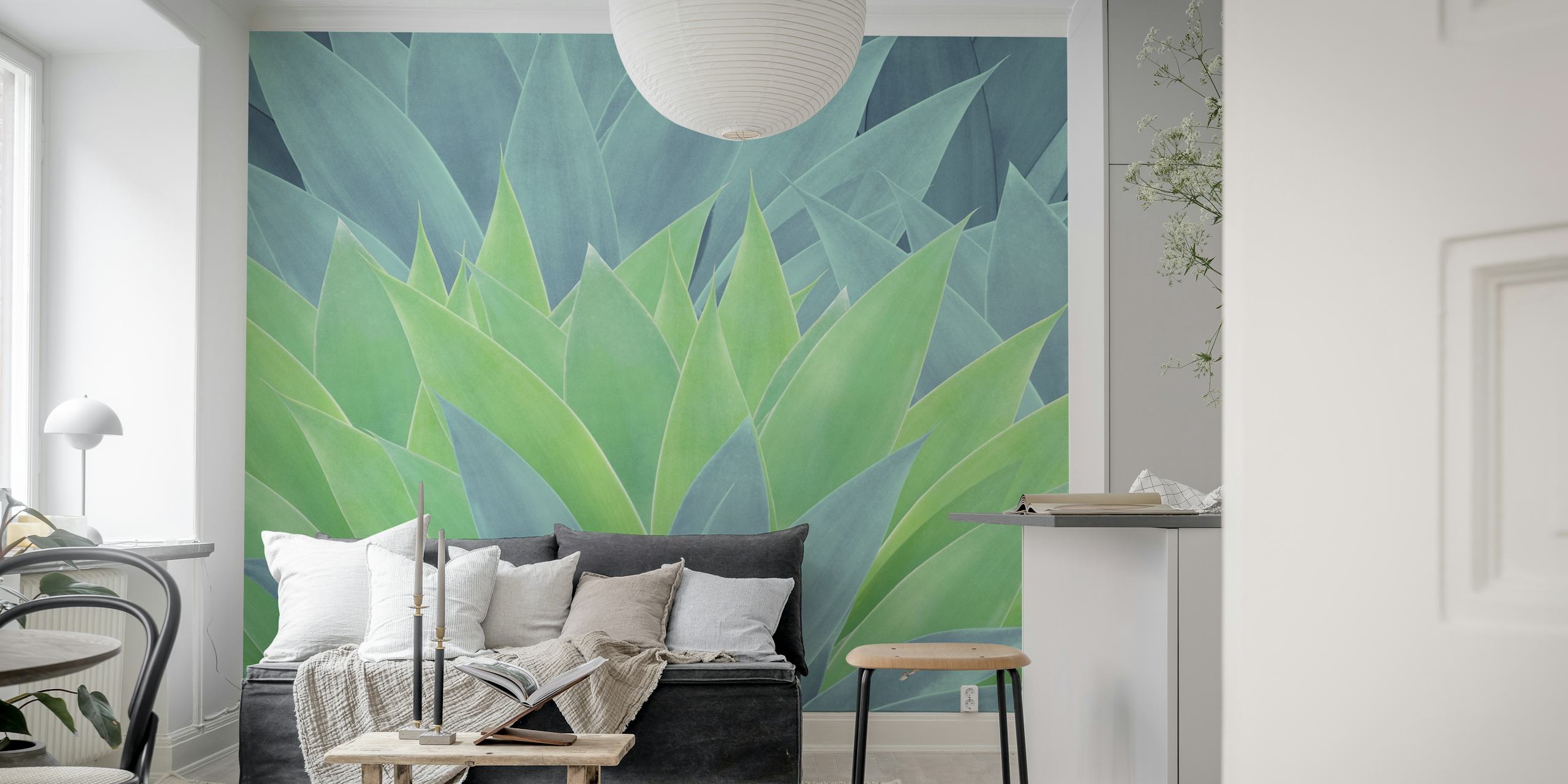 Agave Ocean Dream 1 wallpaper in a room