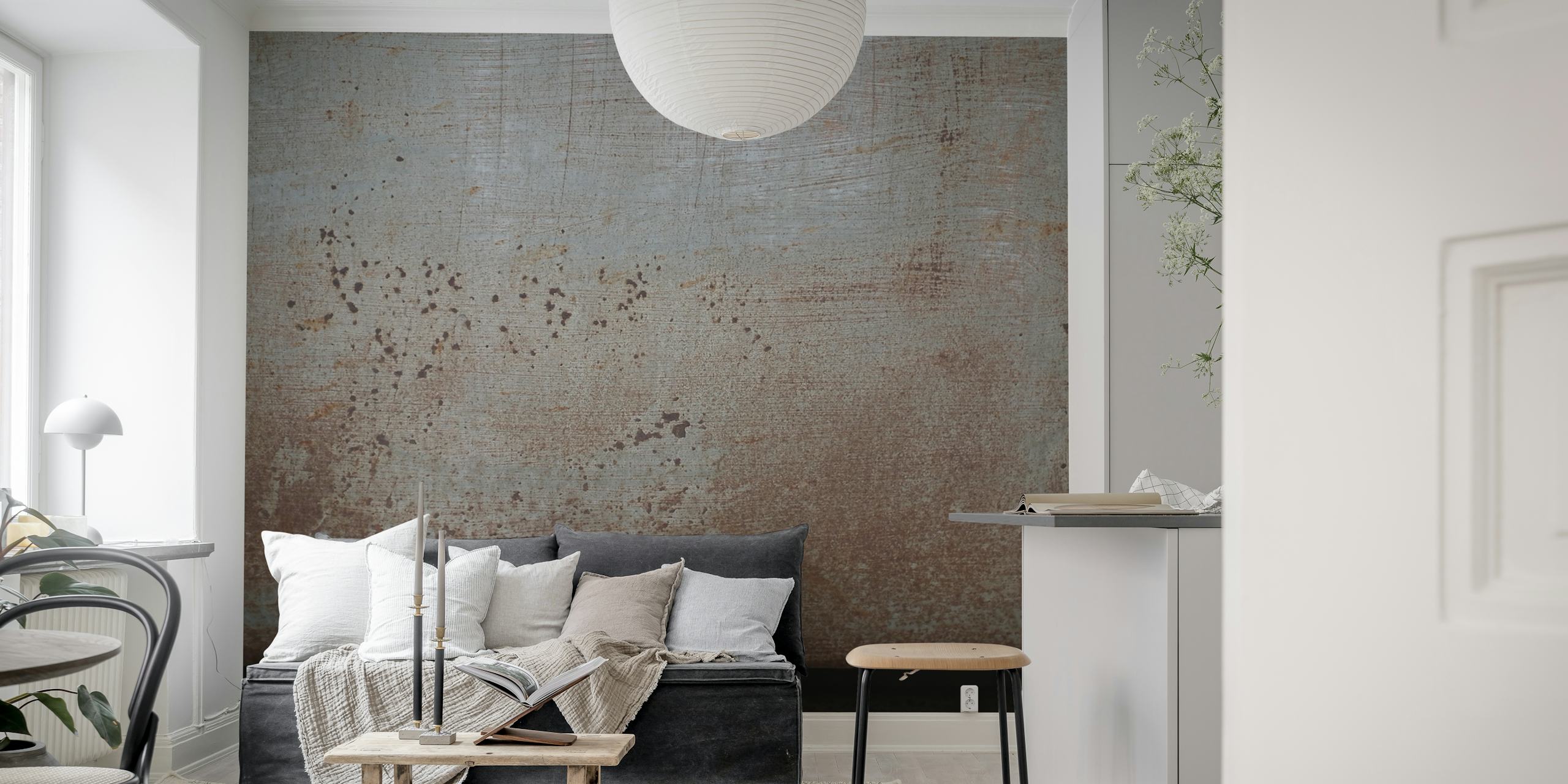 Rusty metal texture wallpaper featuring earthy tones and weathered appearance
