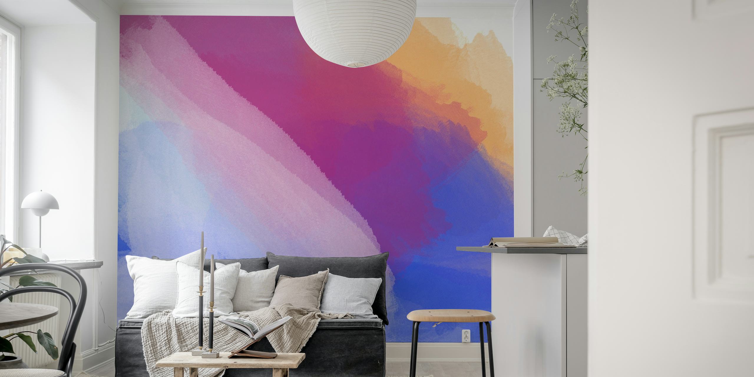 Color mixed pastel wallpaper