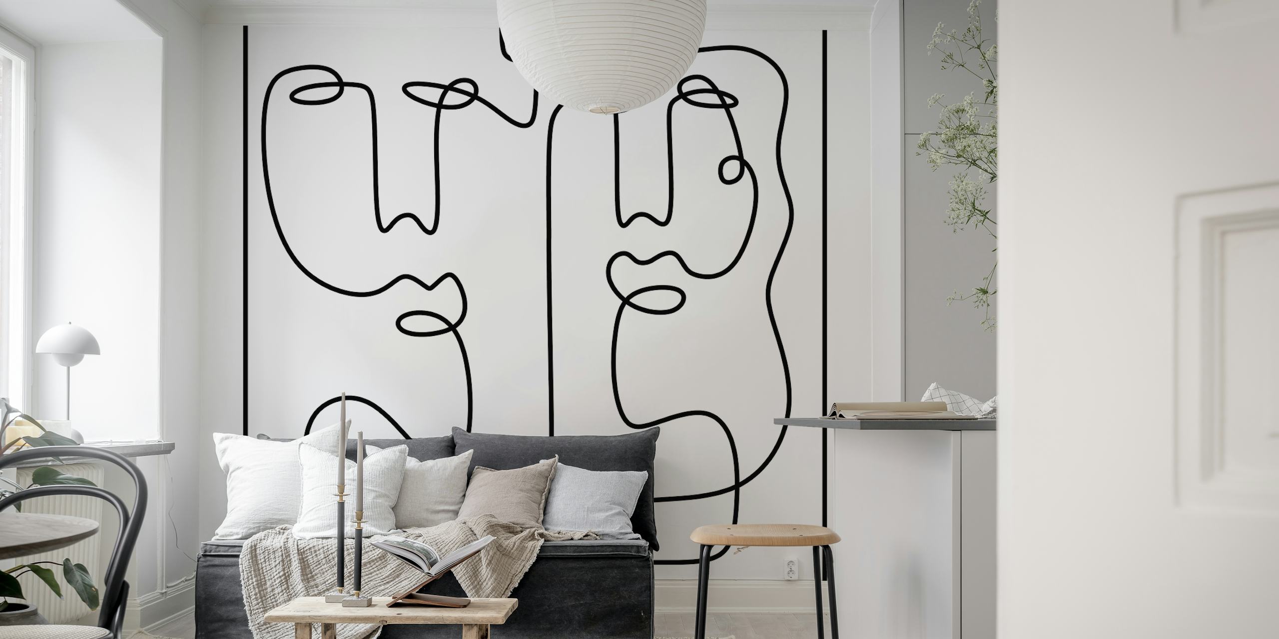 Safe Haven wallpaper in a modern room