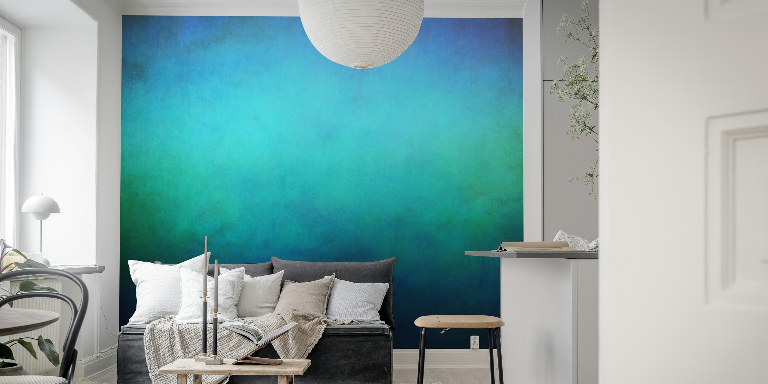 Blue Twilight wallpaper in a stylish room