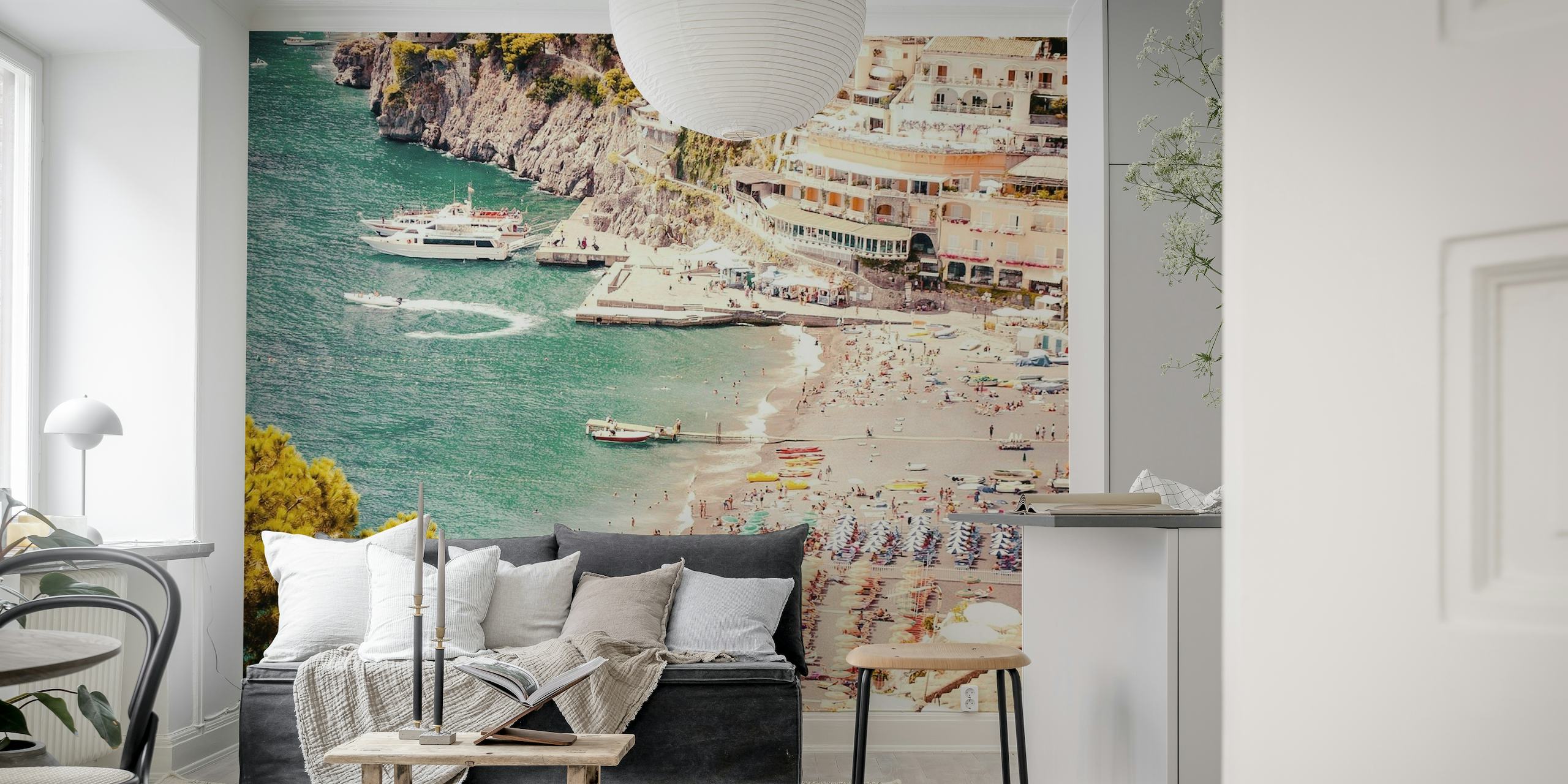 Positano Beach View wallpaper