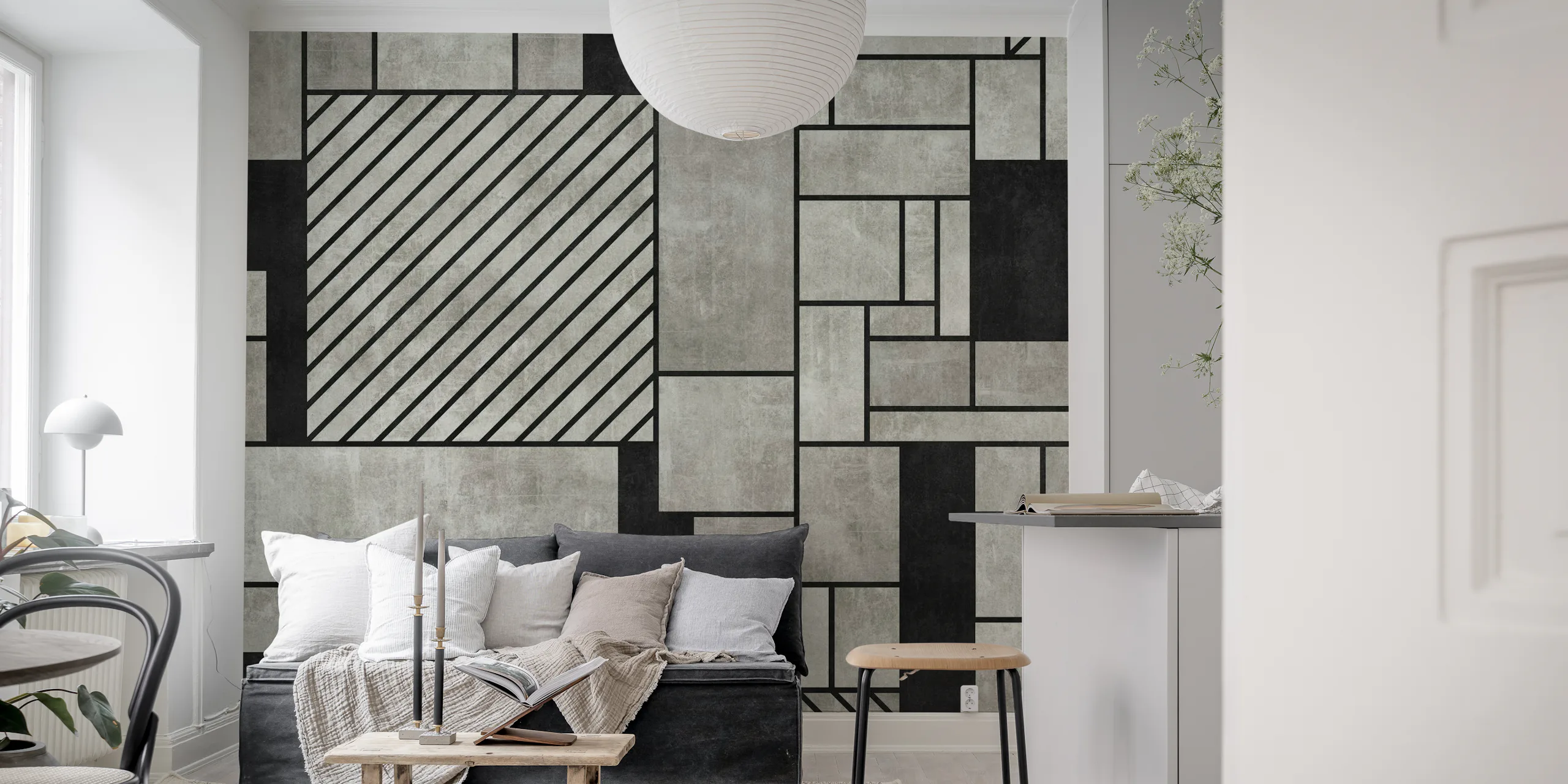 Random Concrete Pattern Wallpaper | Happywall