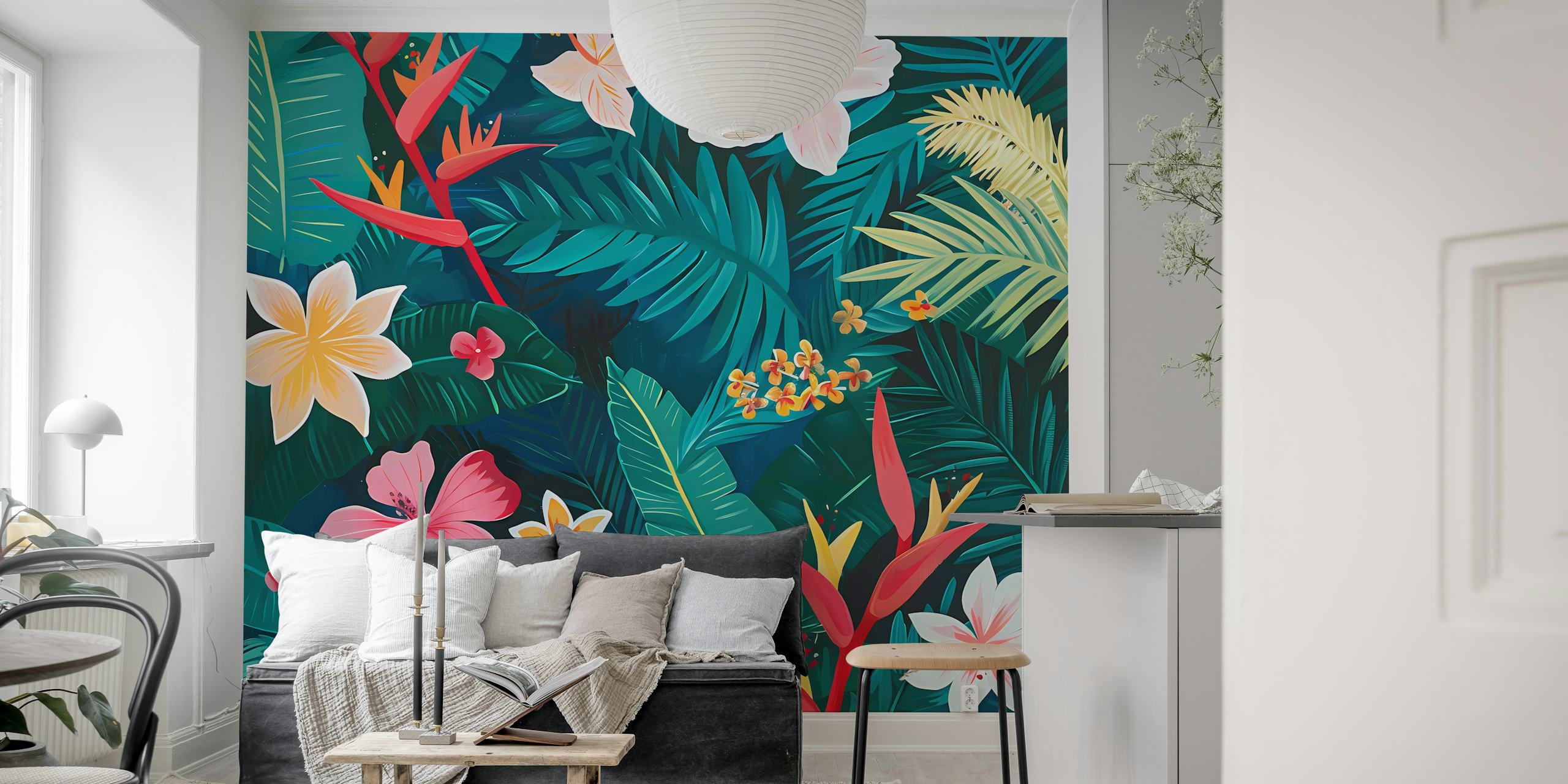 Tropical Garden 42 wallpaper in a room
