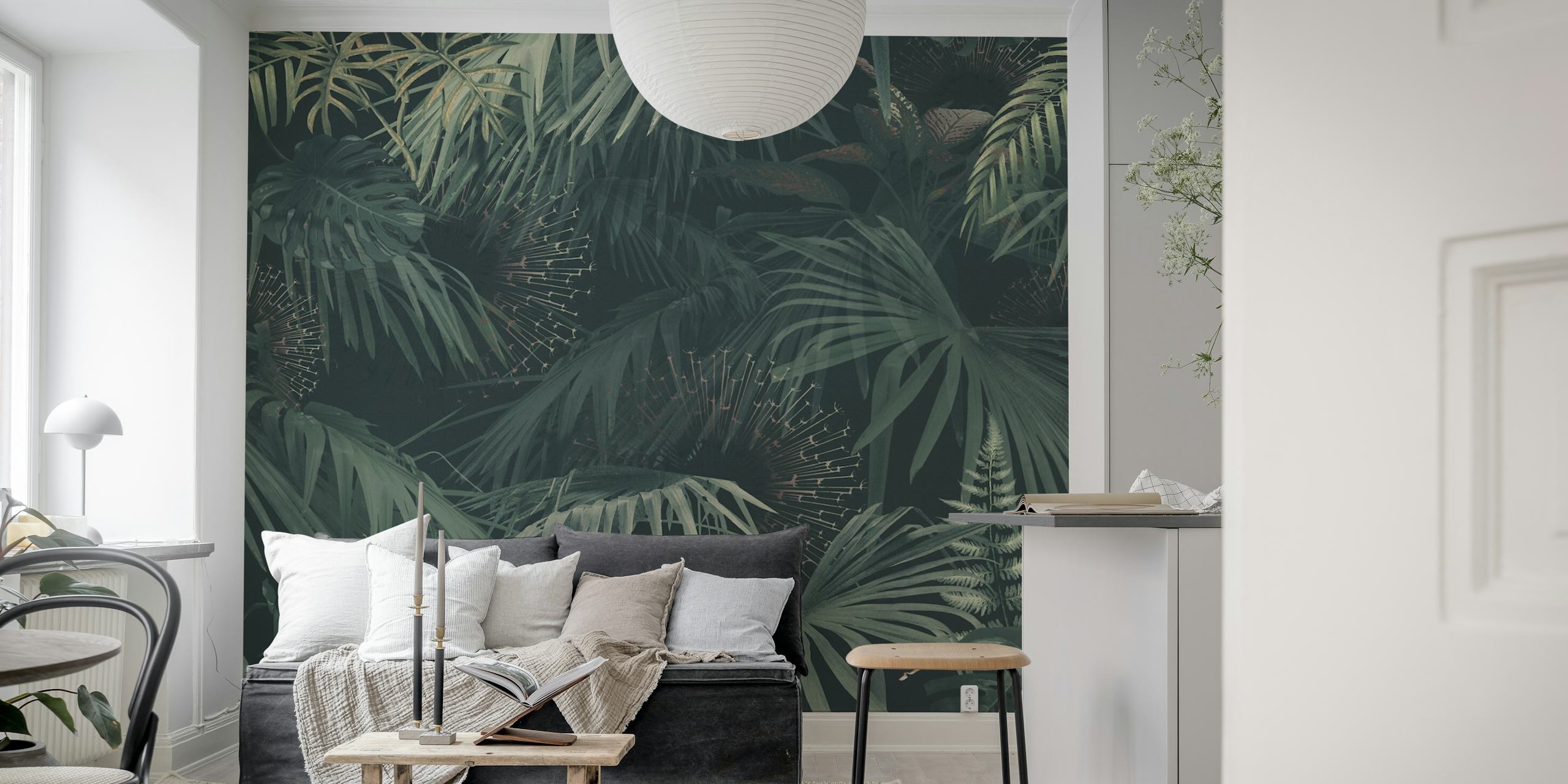 Lush Greenery Oasis in een kamer