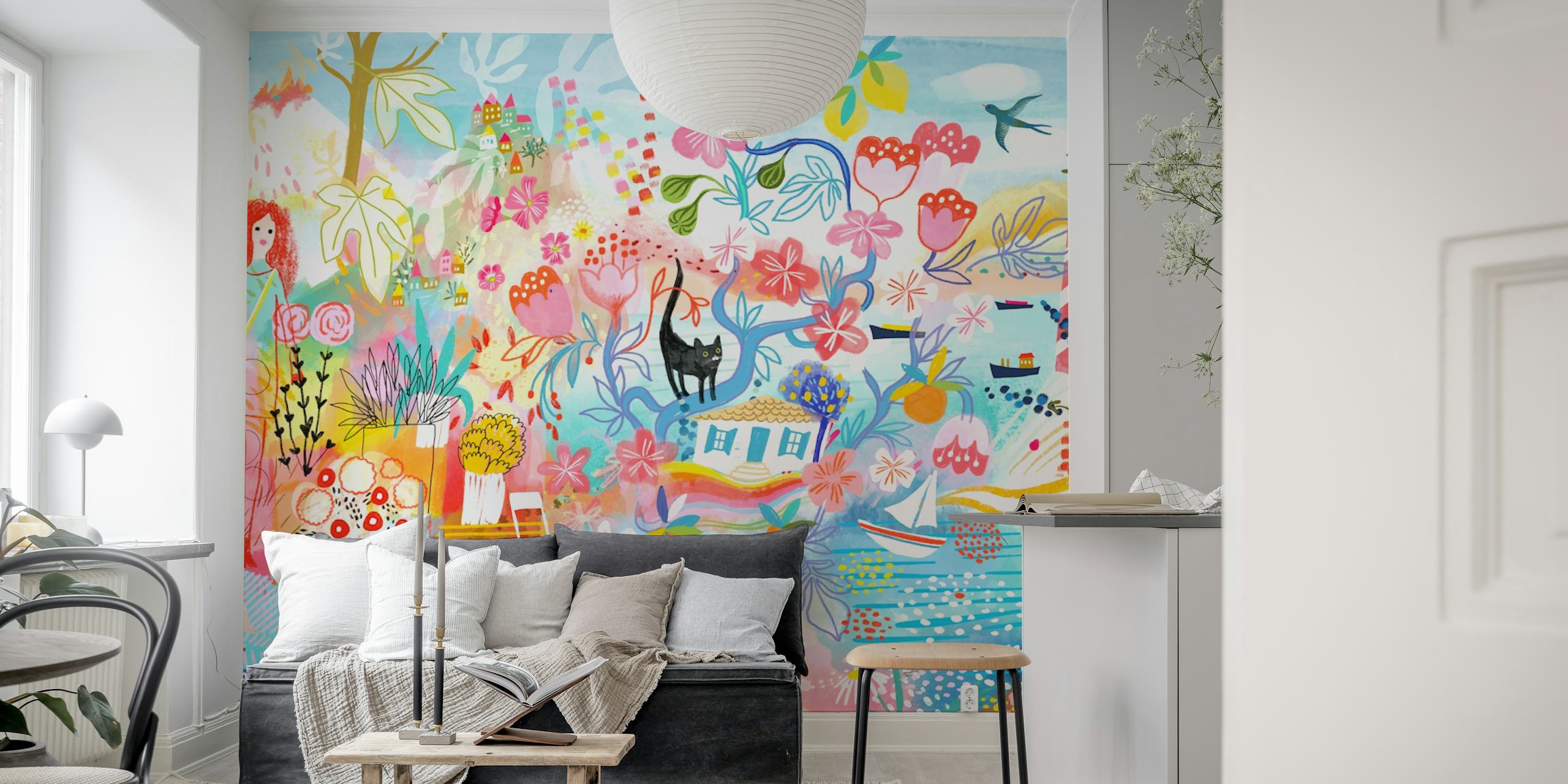 Χρωματιστός σχεδιασμός ταπετσαρίας από sunny vacation in Greece II