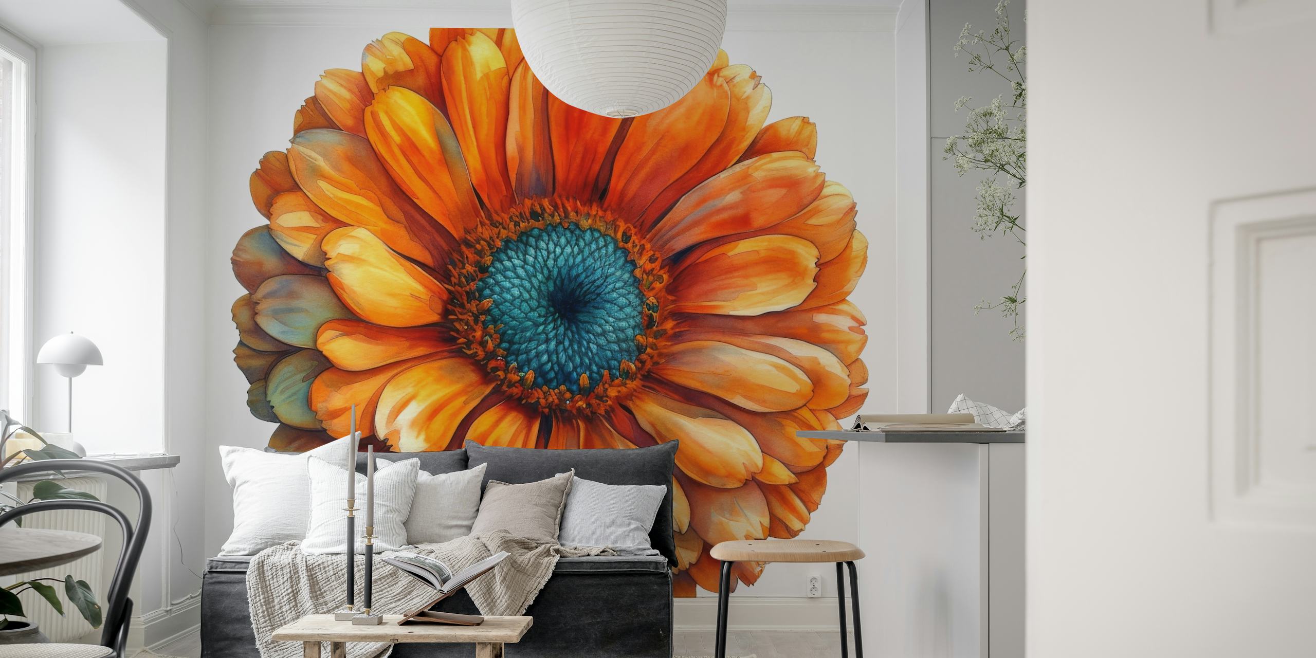 Calendula Radiance Blumendesign Tapete