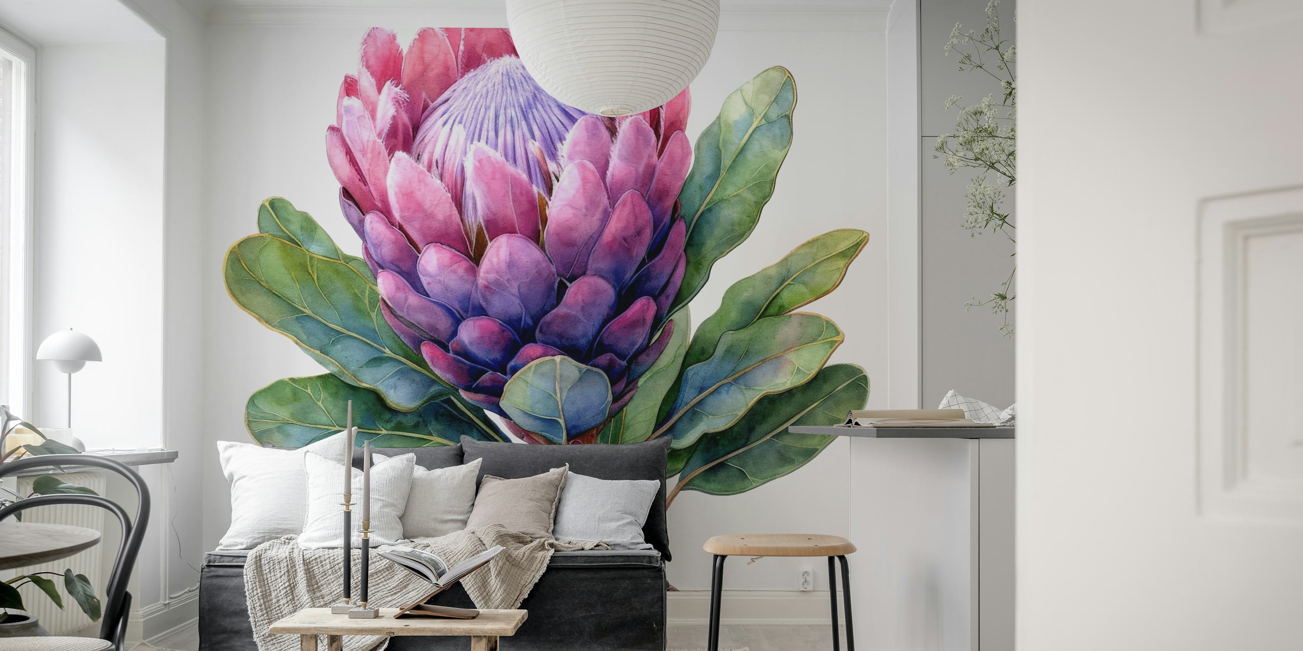 Carta da parati Protea Bloom in un ambiente