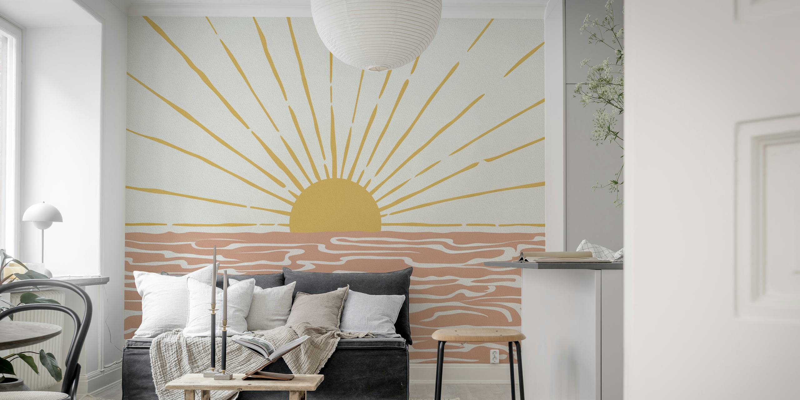 Carta da parati Bohemian Sunshine in una stanza