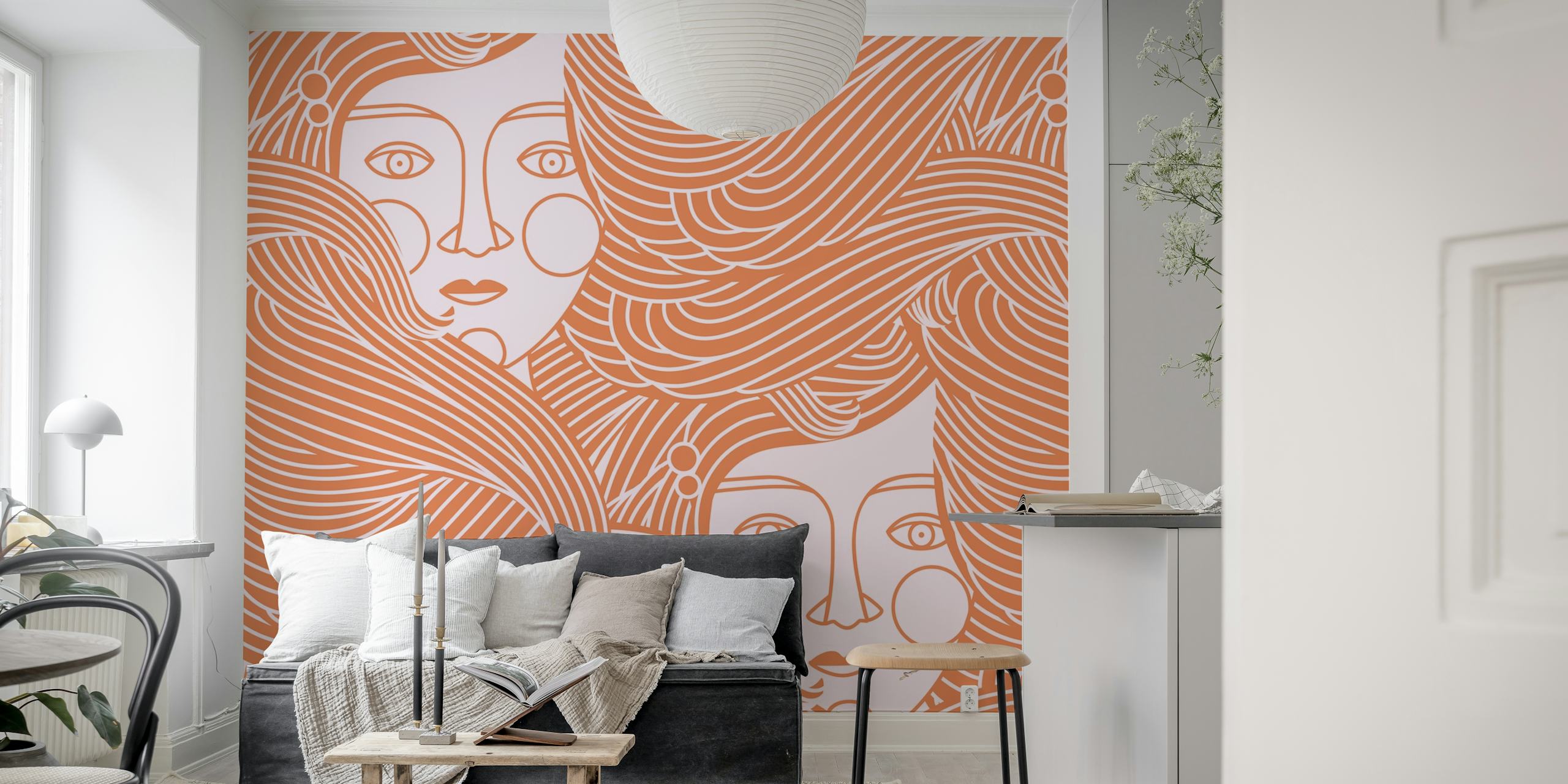 Lassair goddess of midsummer papel pintado en una habitación