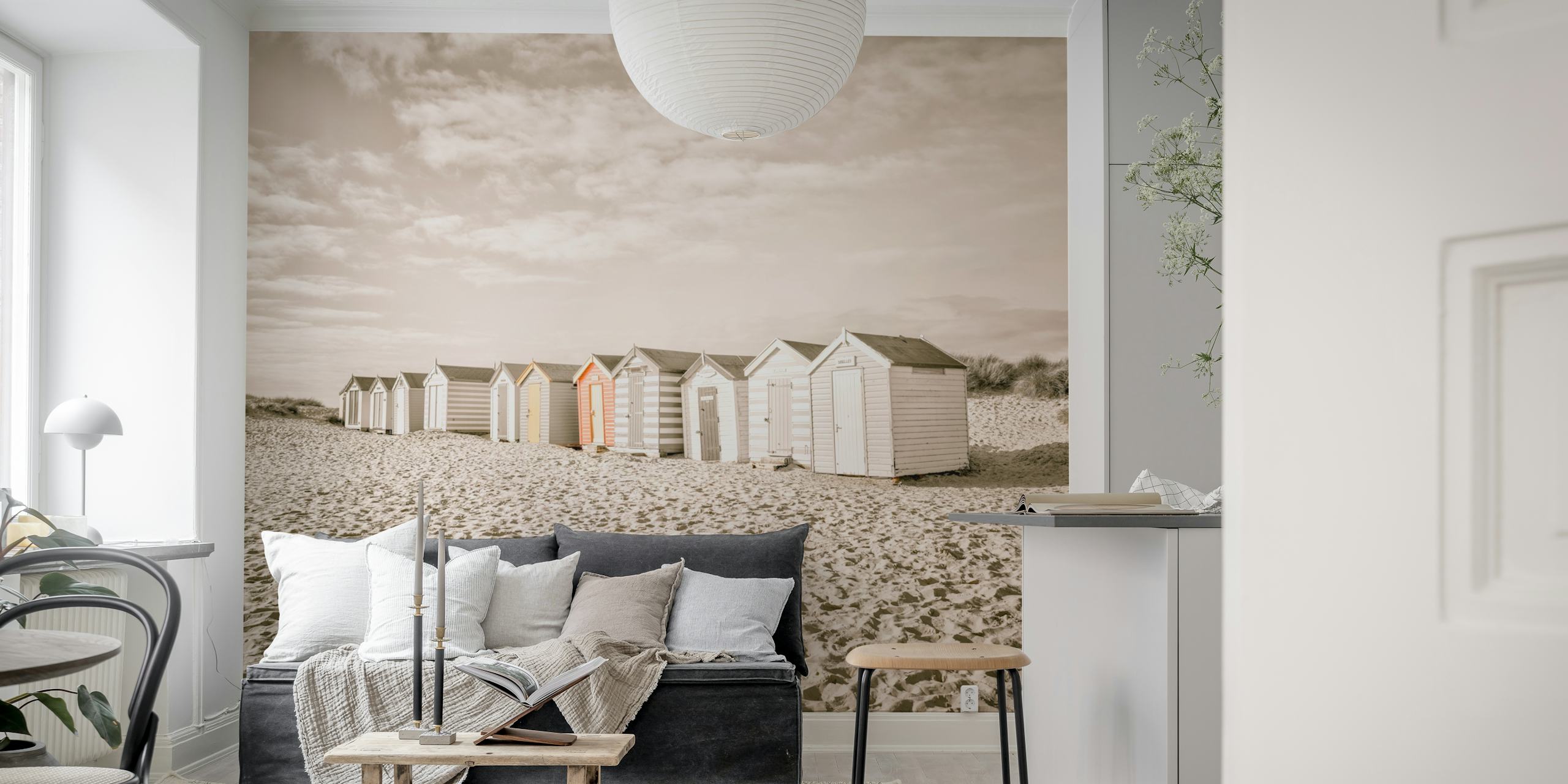 Papier peint Rustic Shoreline Vibe dans une pièce