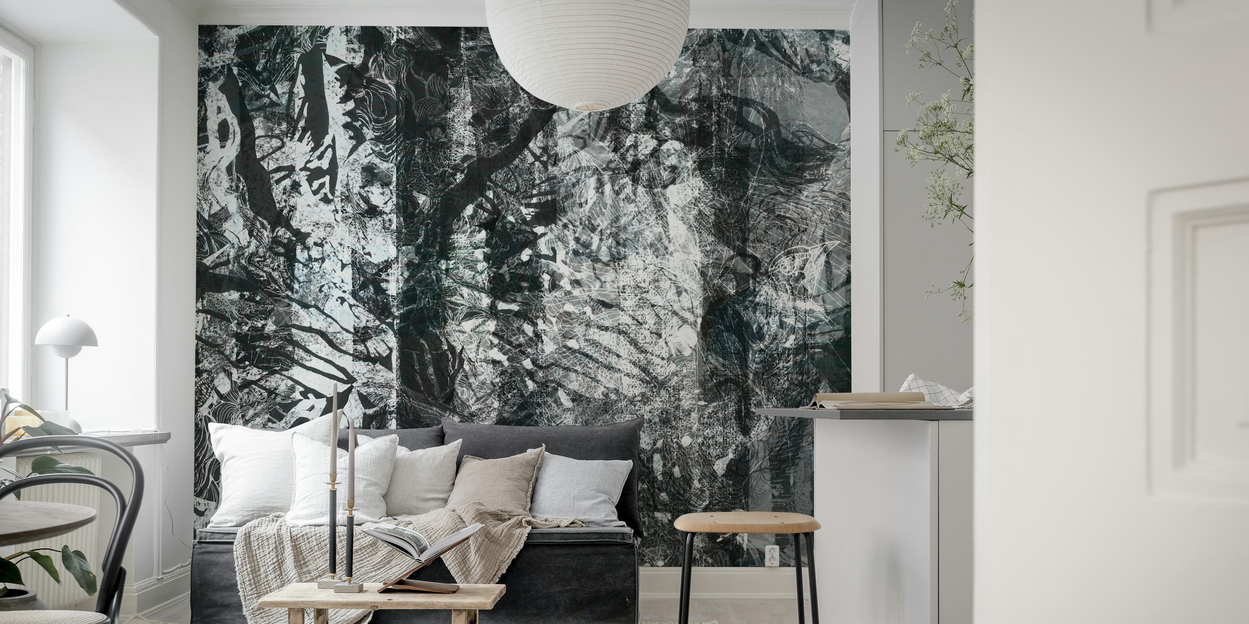 tapeta Dark Woods Oasis w pokoju