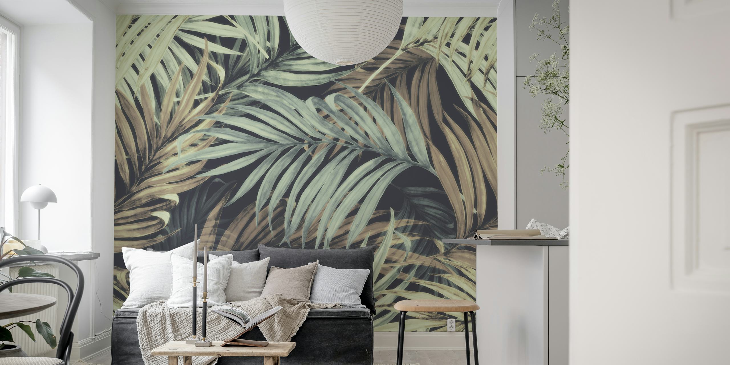 Palm Leaves06 Jumbo wallpaper in a room setting