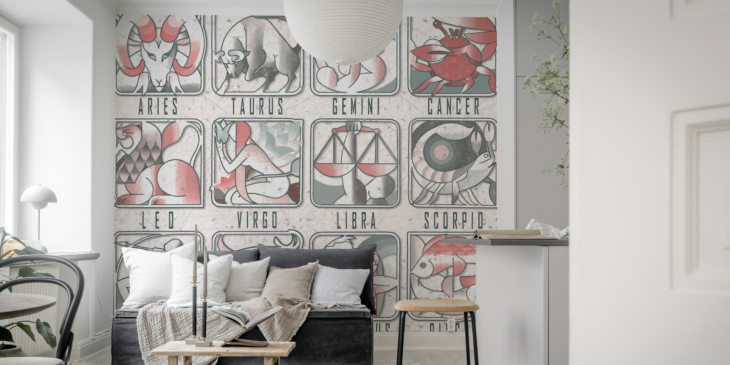 Astrology Chalkboard Art tapet i et rom