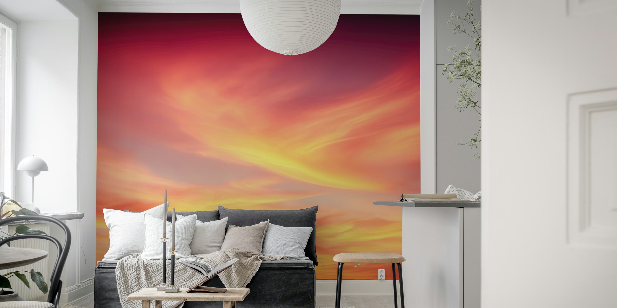 Sunset Serenity wallpaper in a room