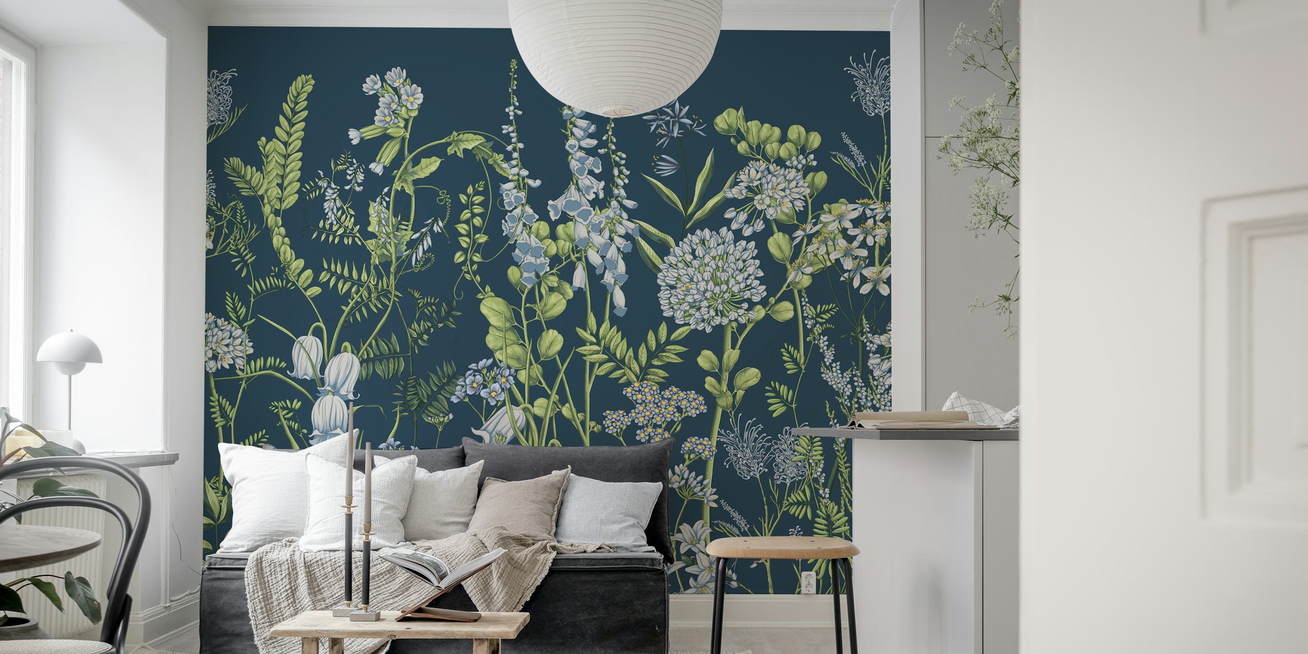 Botany 10 cvjetni wallpaper u sobi