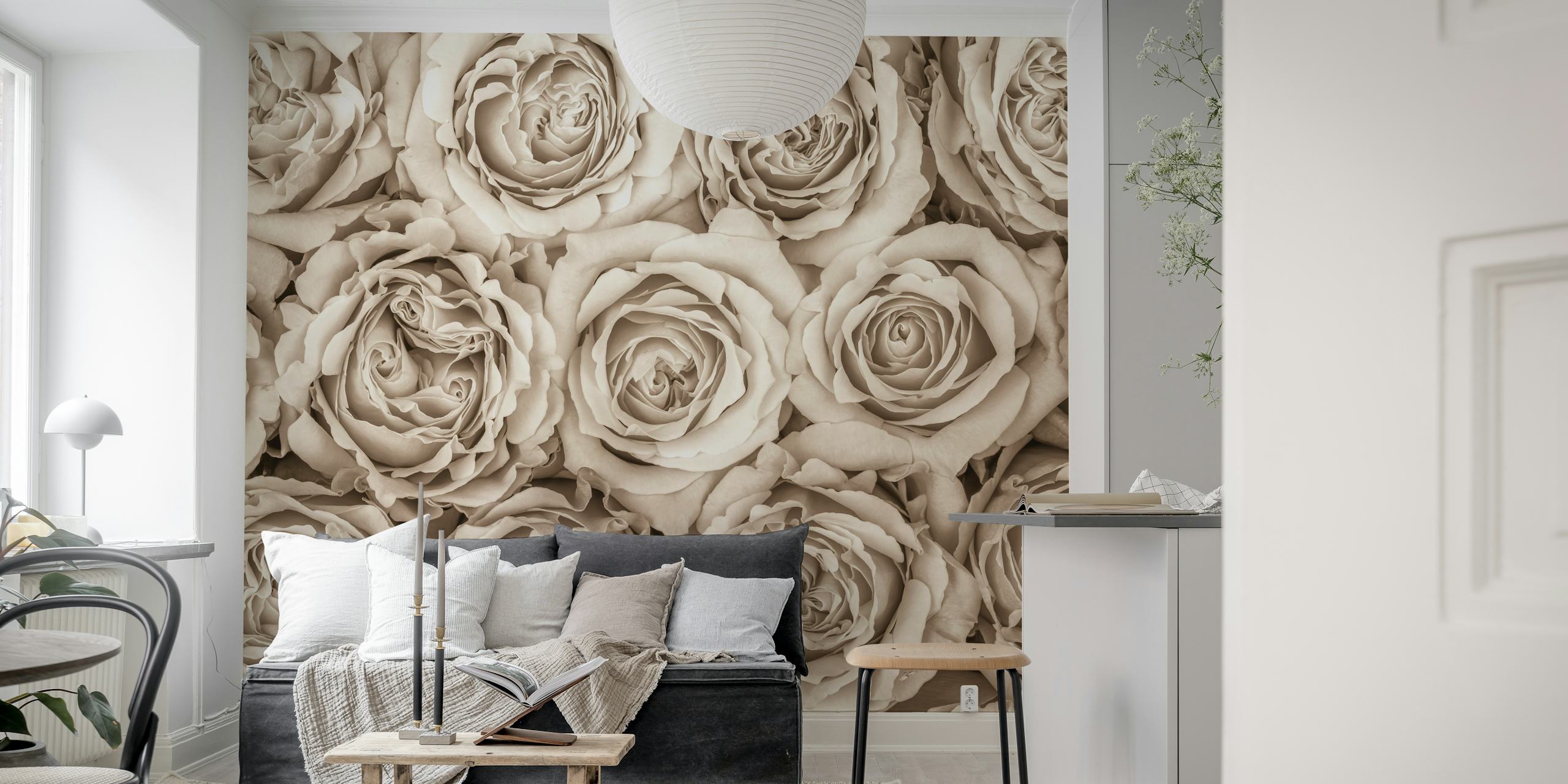 Background of roses wallpaper design