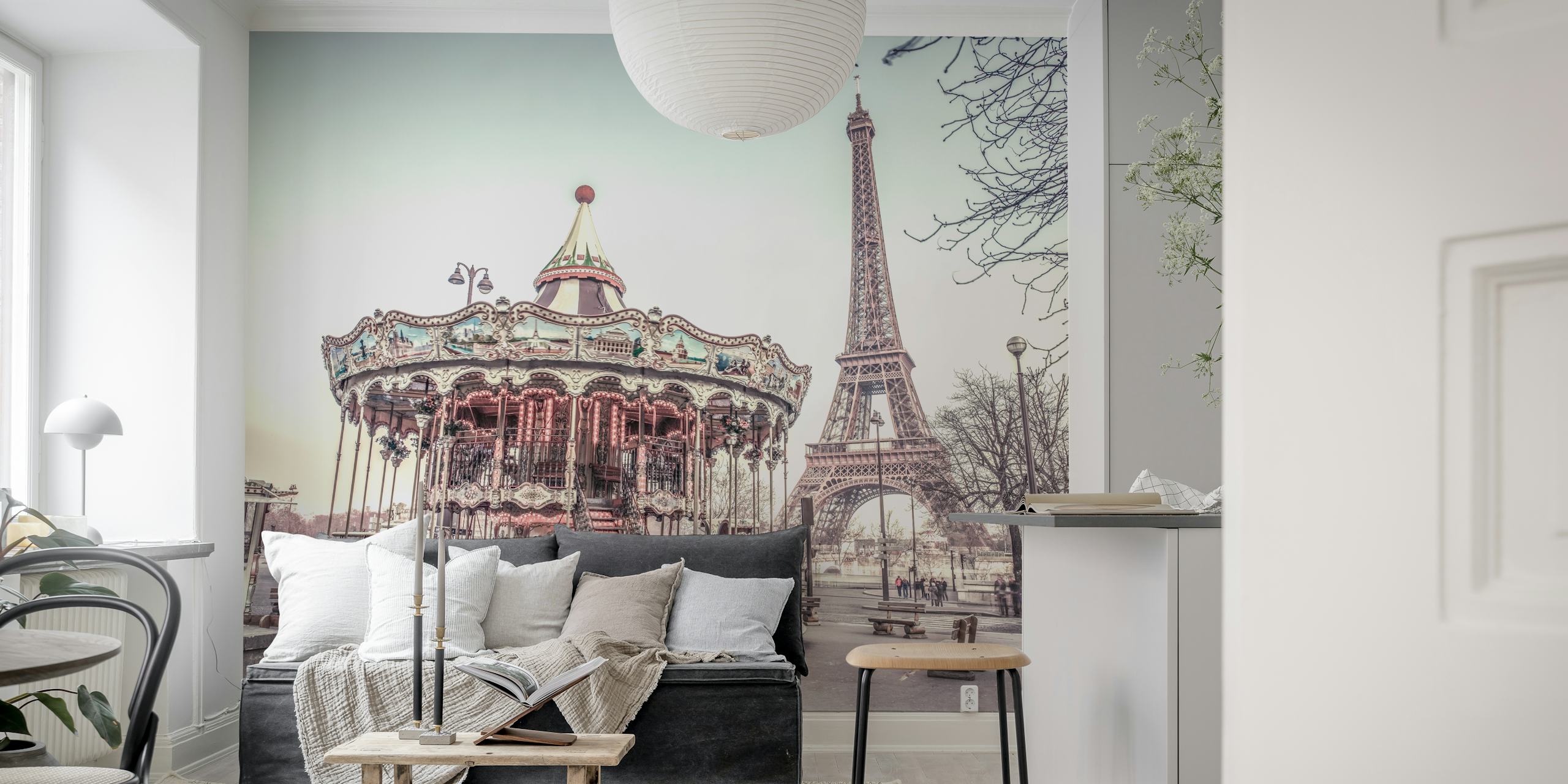 Ταπετσαρία Carousel με τον Πύργο του Άιφελ