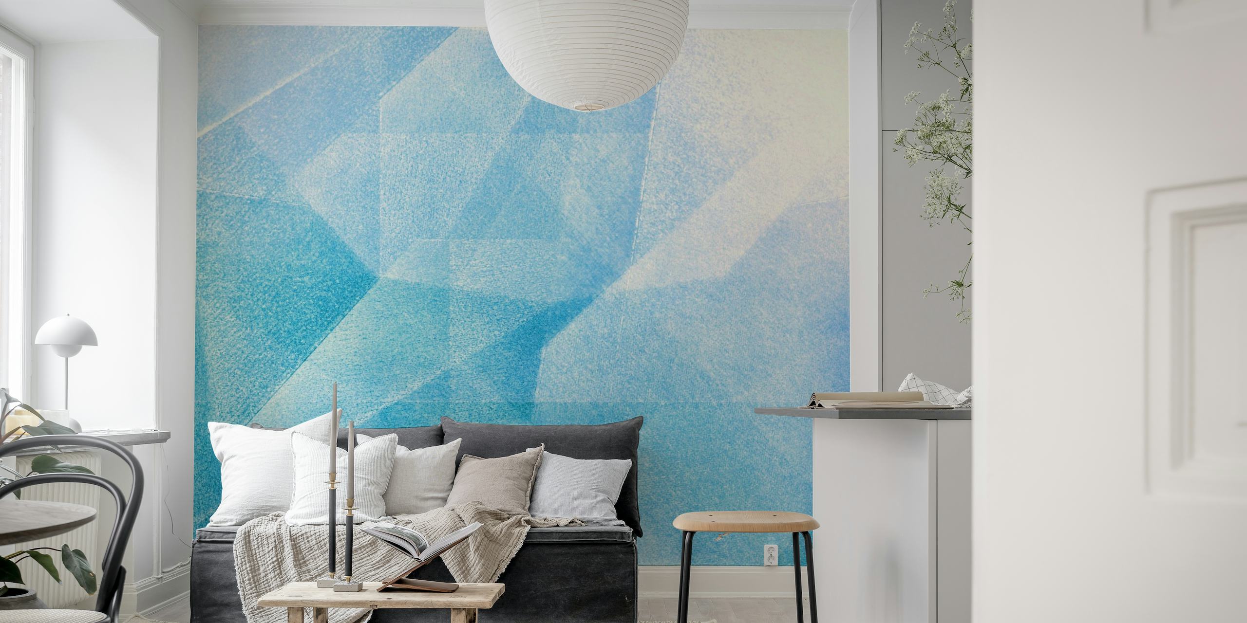 Abstract Blue Paint Texture wallpaper