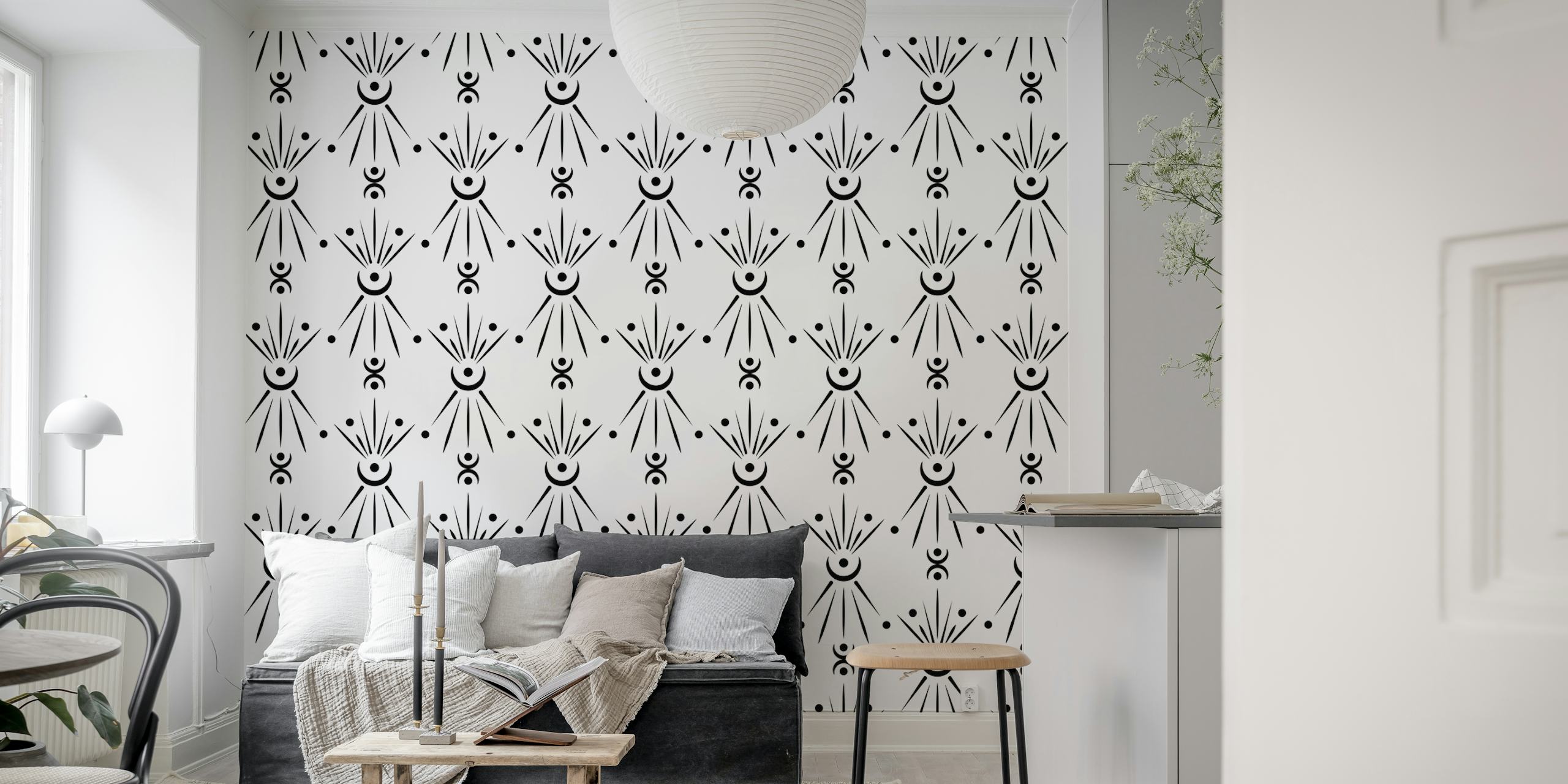 Papel de parede Pure Reflection em um quarto moderno