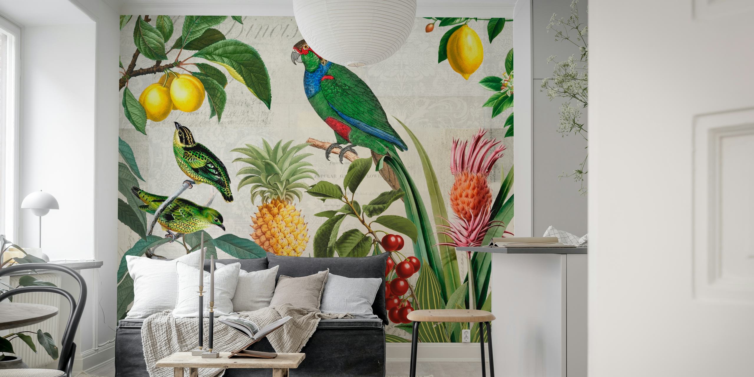 Fruit Paradise Tapetdesign in einem Zimmer