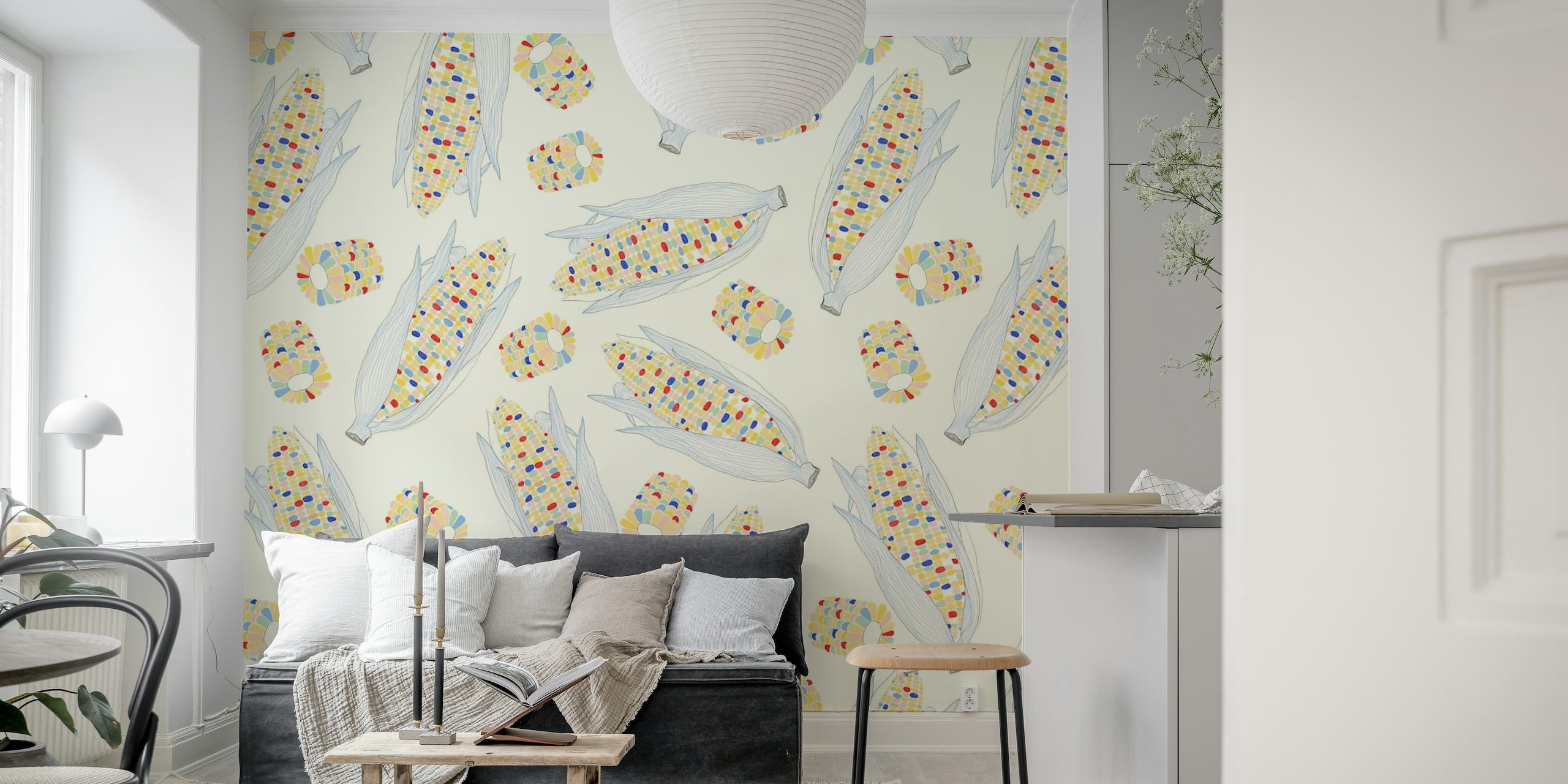 Corn pattern wallpaper