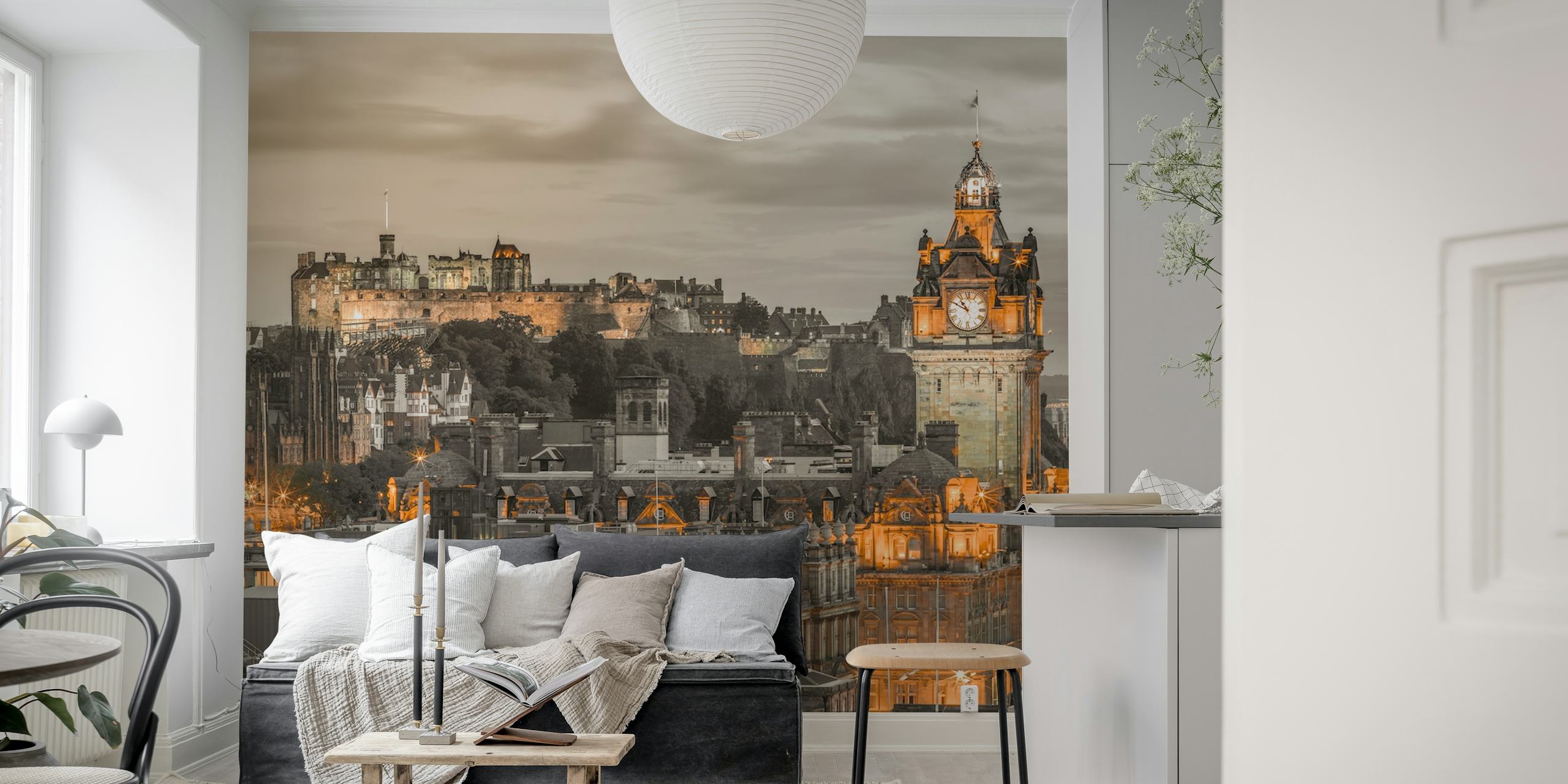Tapeta Edinburgh Castle i The Balmoral Hotel
