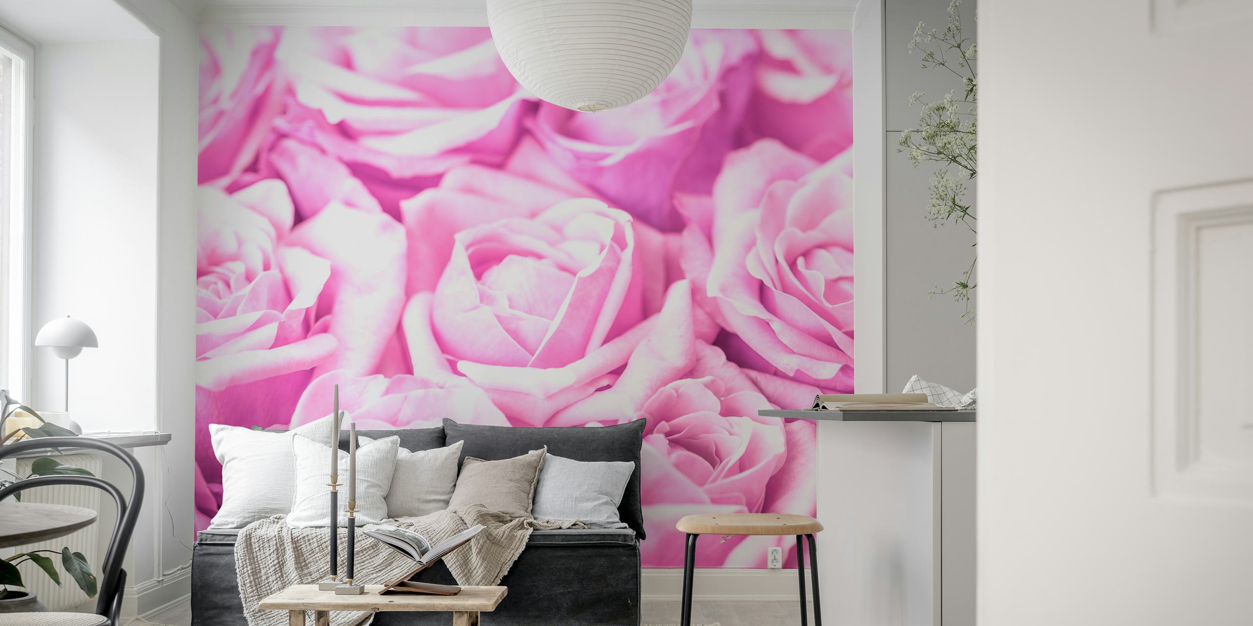 Tapeta Rose Bunch w aranżacji pokoju