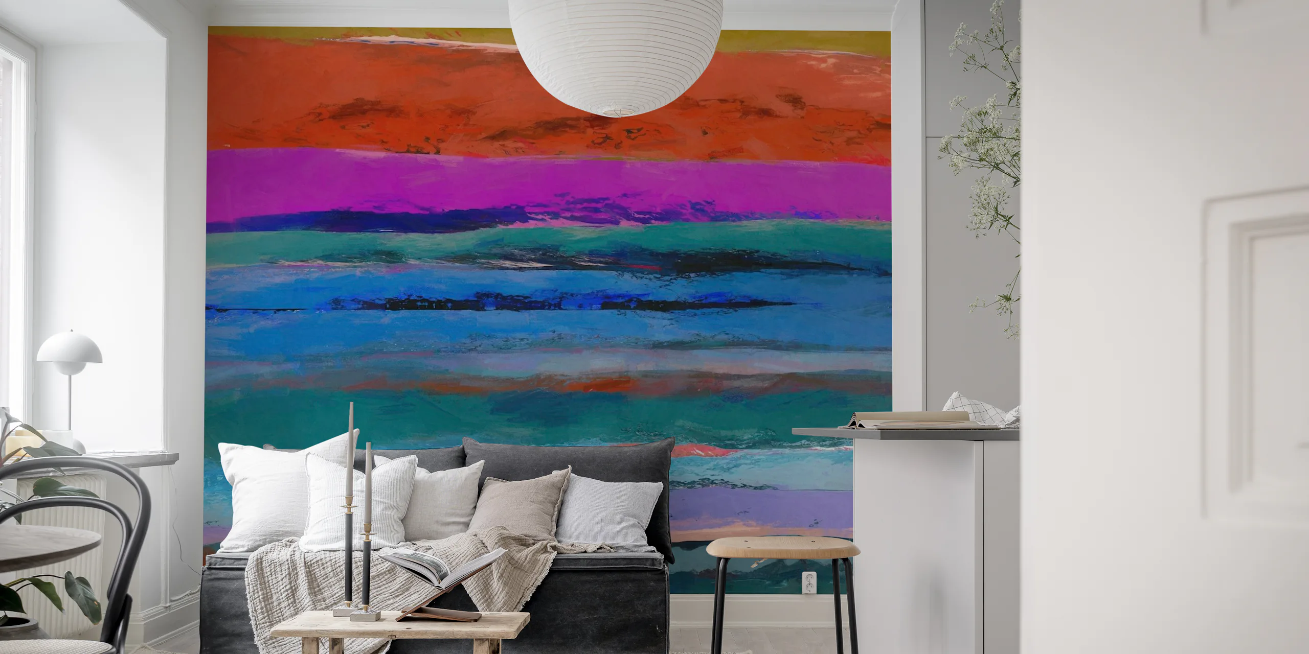 Rustic Gradient Wallpaper | Happywall