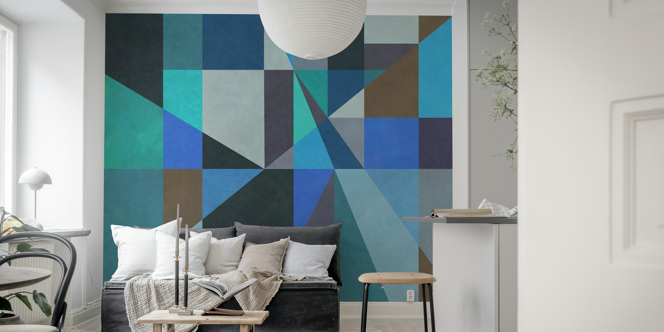 Colorful Abstract Geometric 3 behang