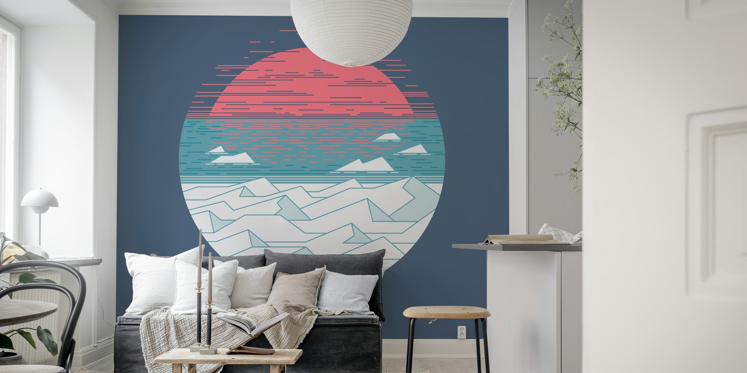 The Great Thaw tapetdesign i ett rum