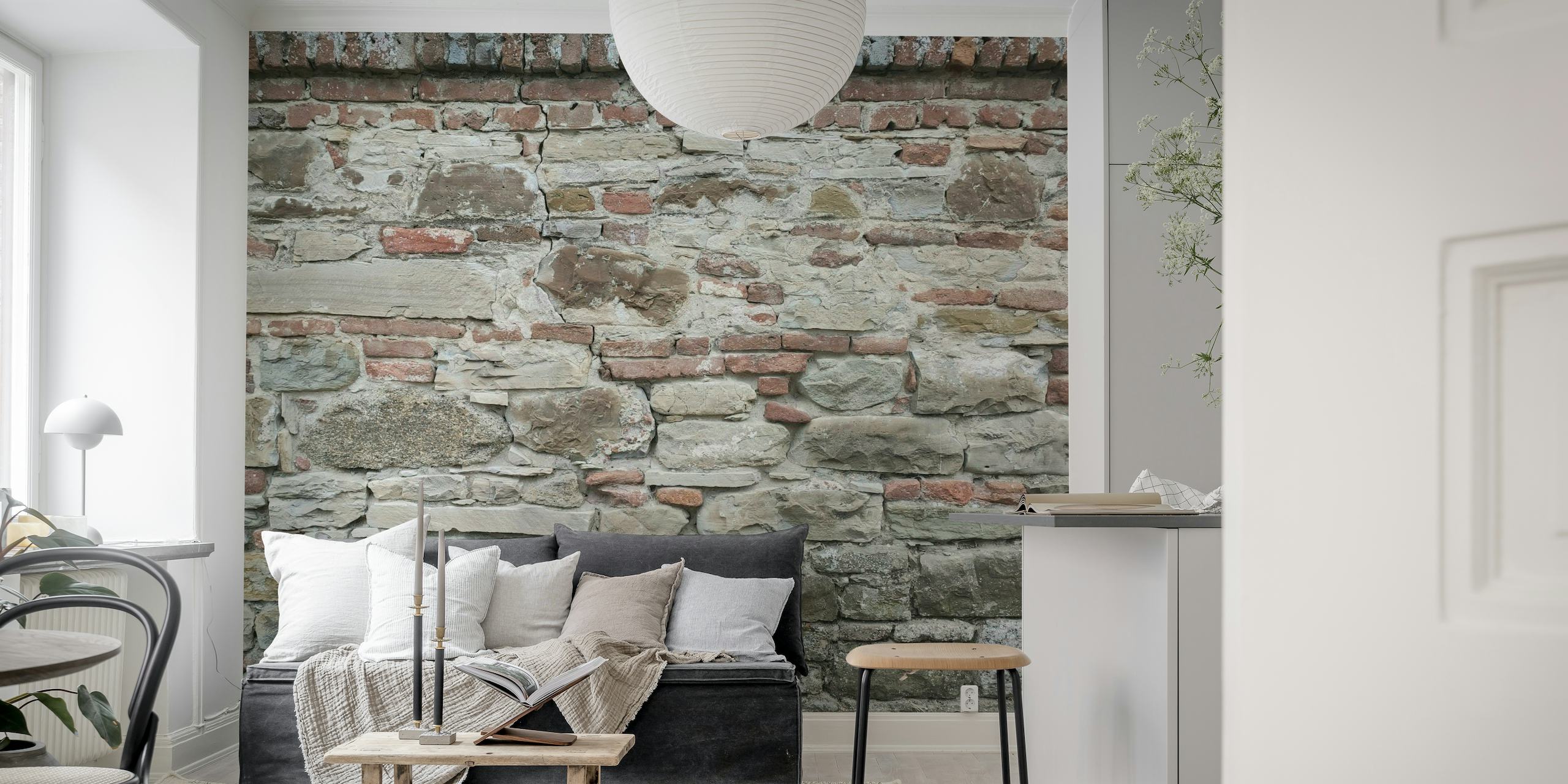 Stone and Brick Wall 01 behang