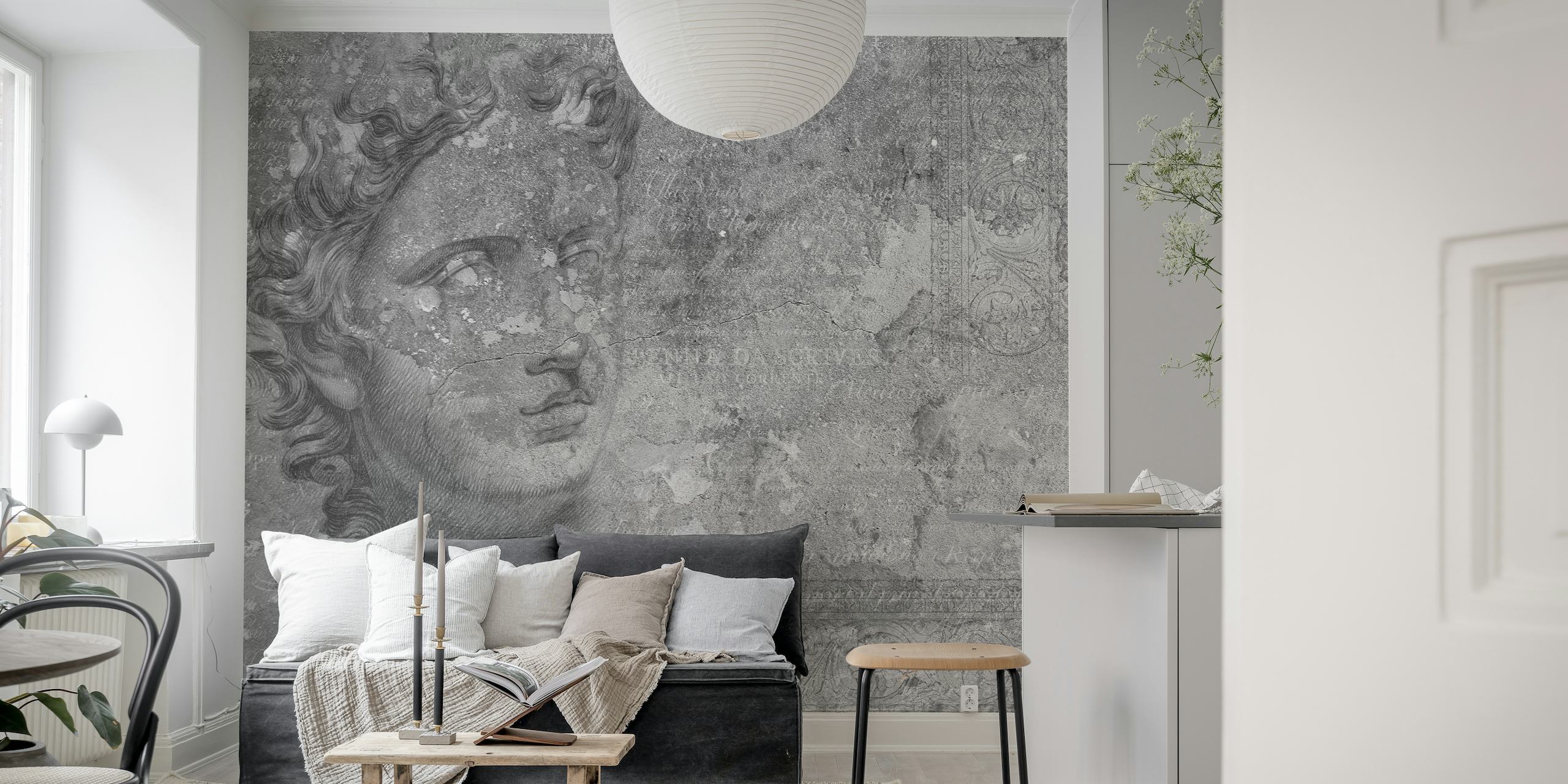 Ancient Rome Wall GRAY tapete