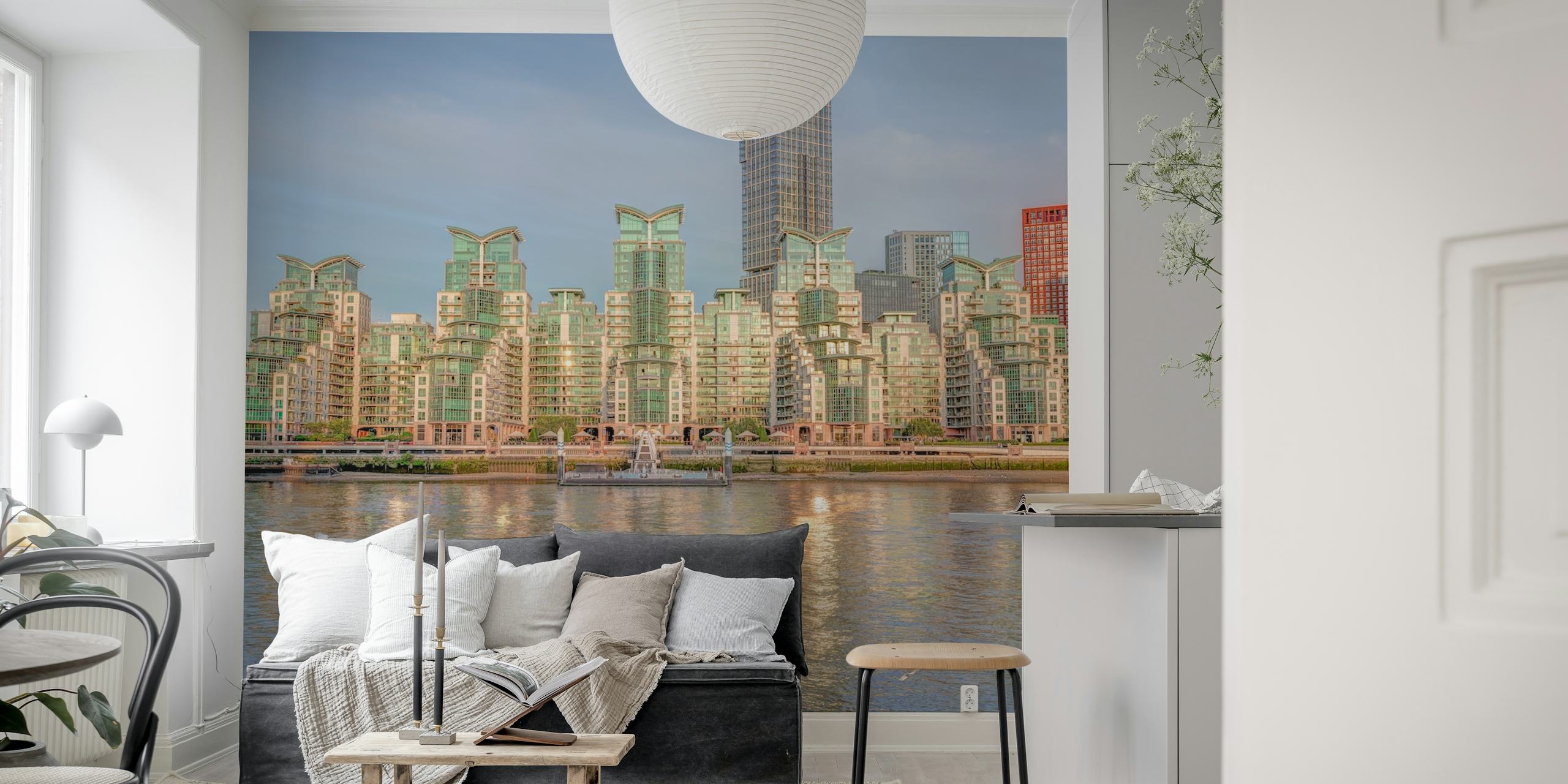Papel de parede Vauxhall Serviced Apartments em um quarto