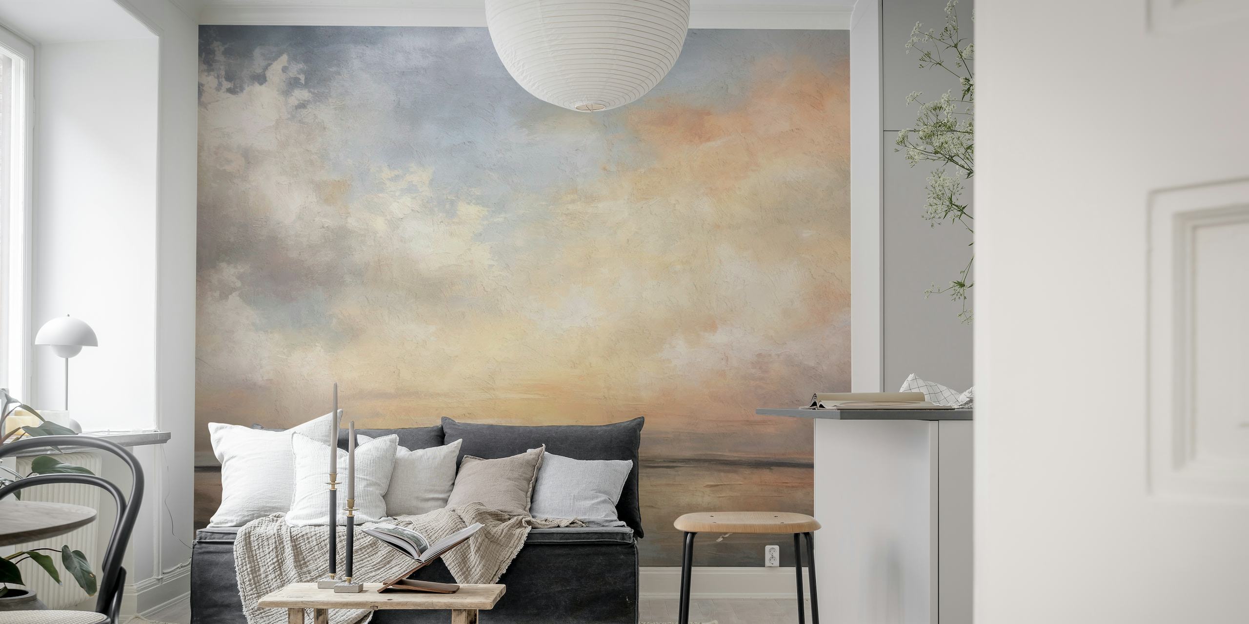 Painted Landscape Warm wallpaper