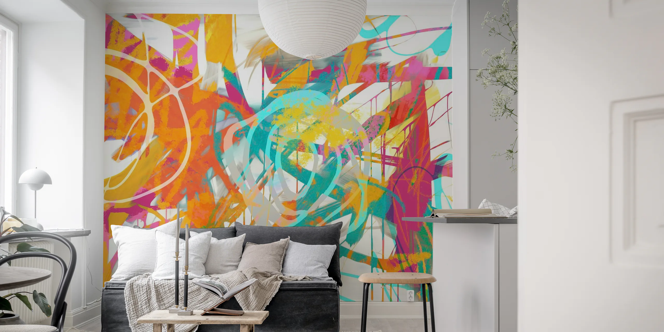 Elevate your space with the 'Modern Multicolor Contemporary Art' wall ...