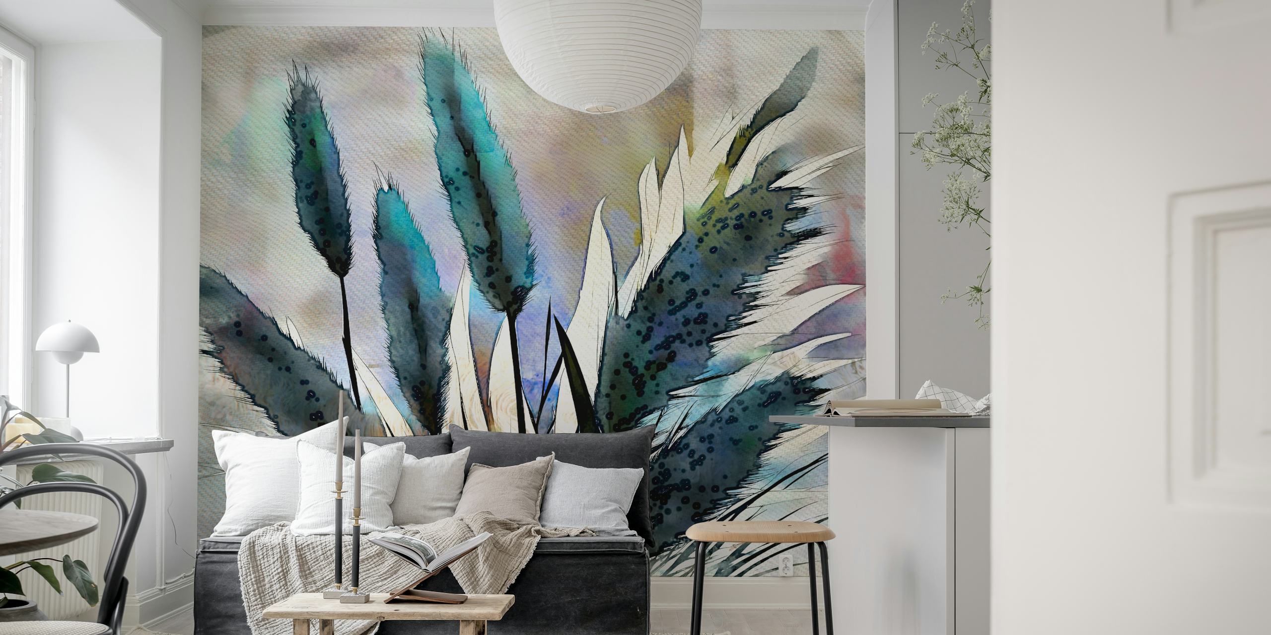 Tapeta Wild Pampas Grass v místnosti