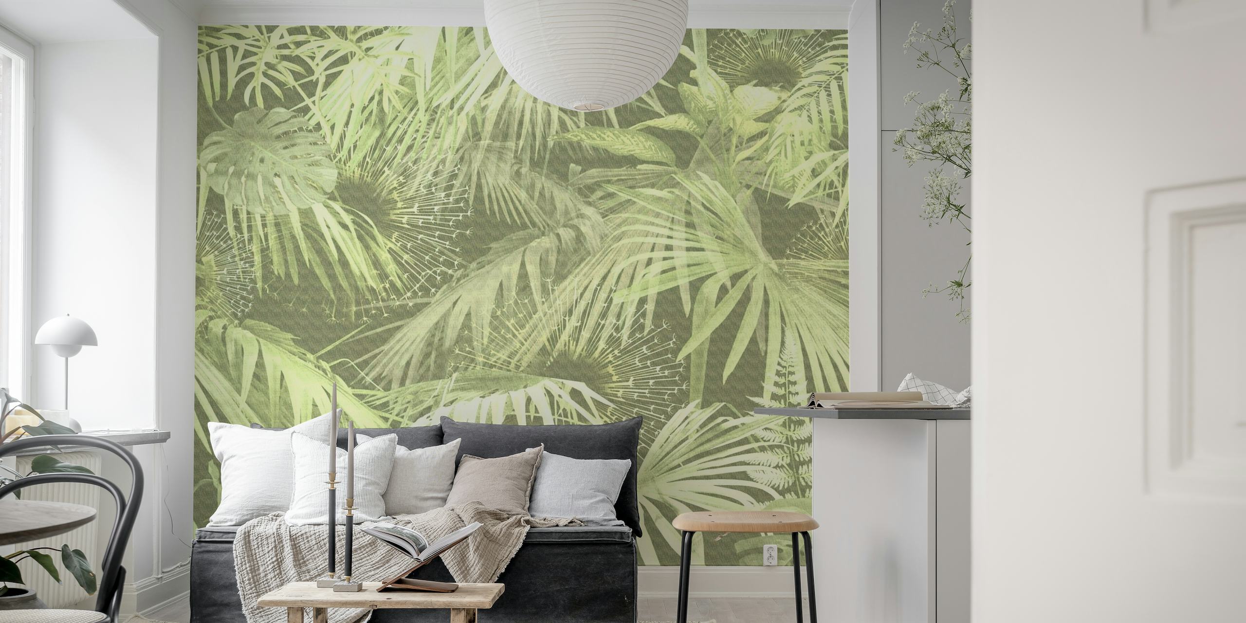 Tropically green wallpaper