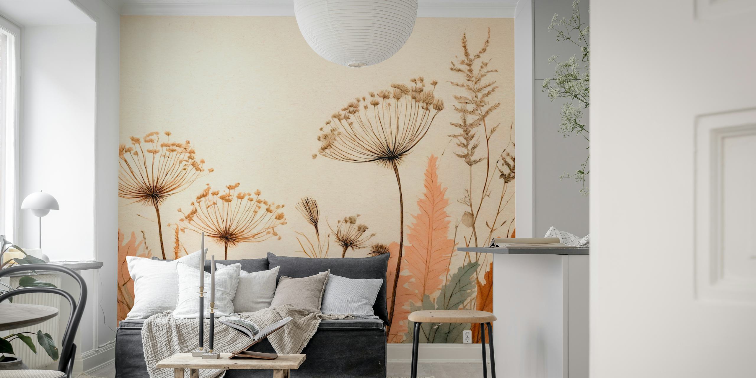 Wild meadow Tapetdesign in einem Raum