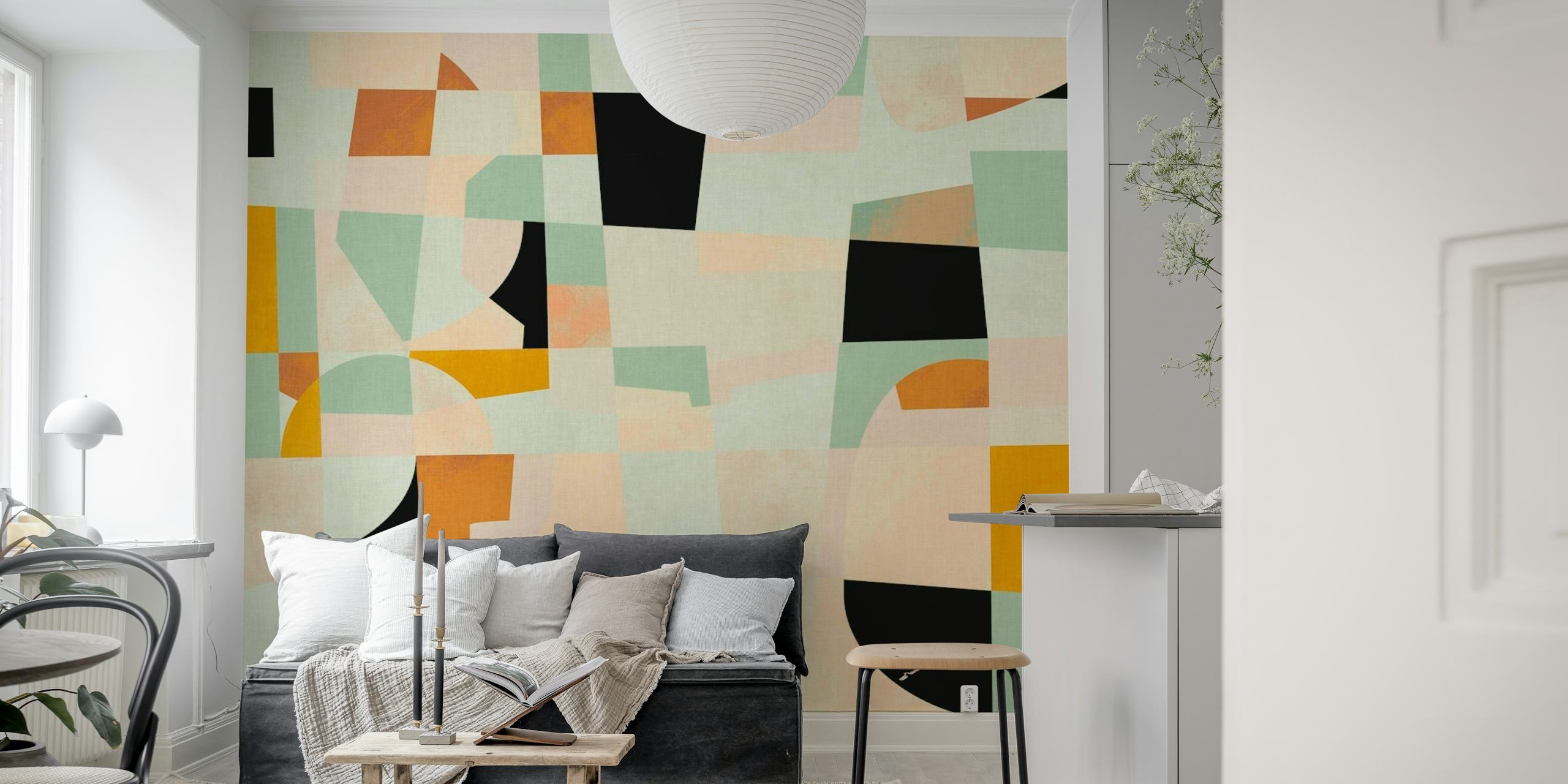 Checker Shapes Spring Wallpaper - Happywall