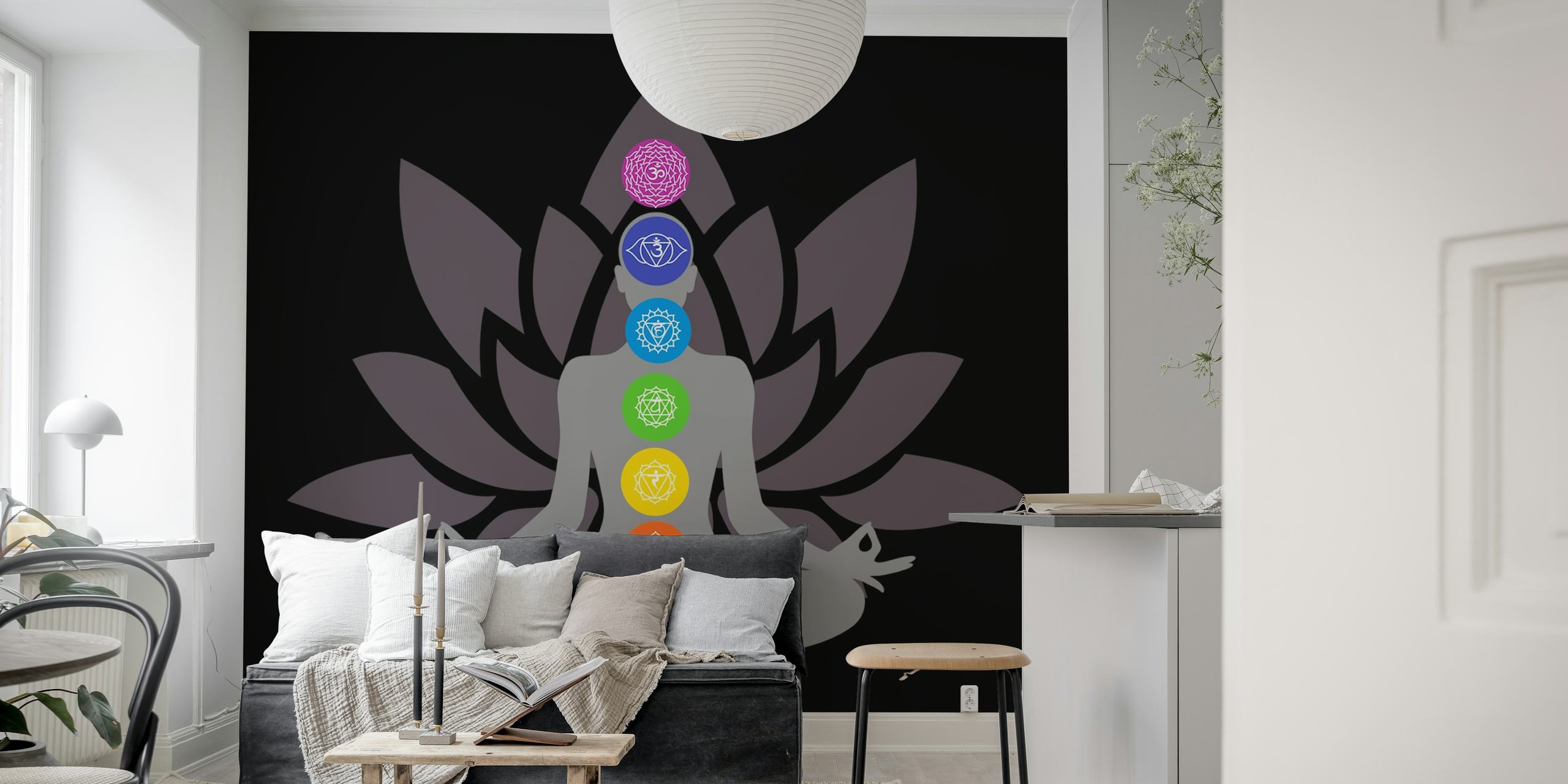Tapeta The Seven Chakras w pokoju
