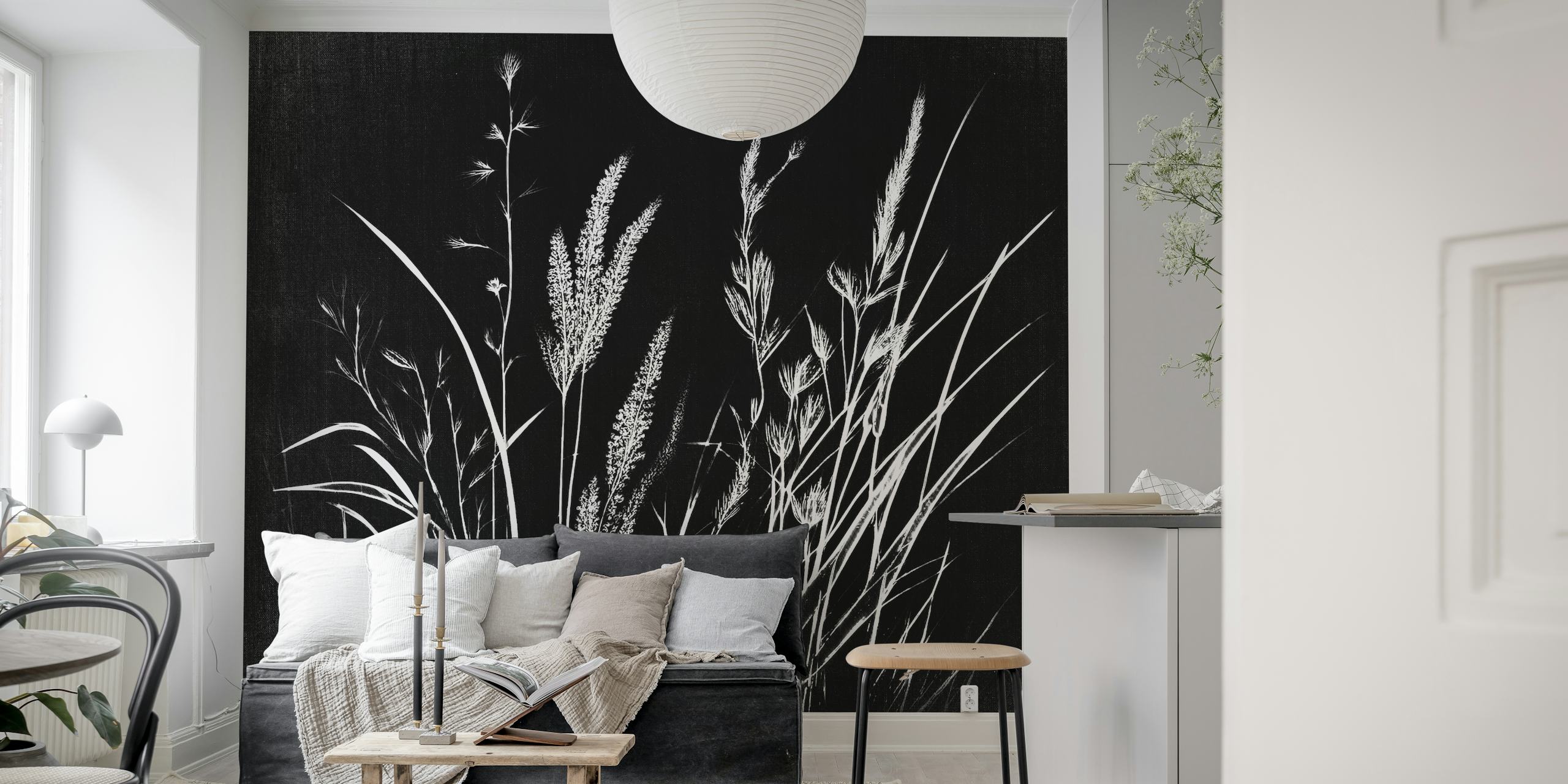 Tapeta Moody Garden prikazana u sobi