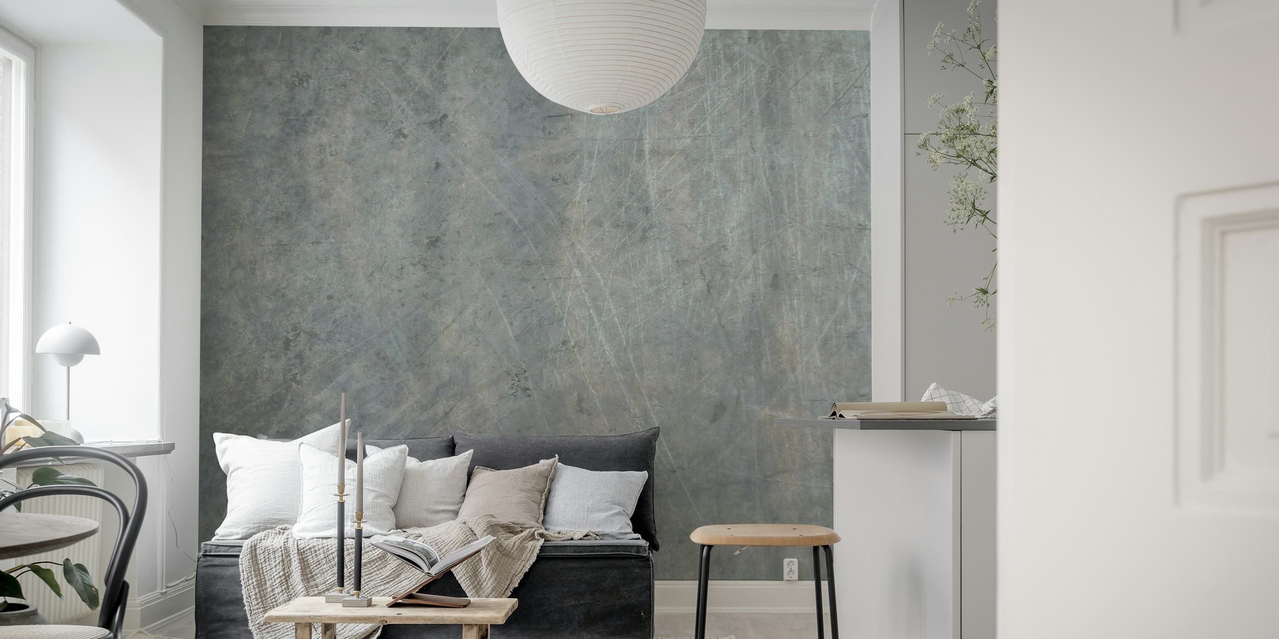 Ante rayado: mural de pared con textura de granito suave y tonos neutros relajantes.