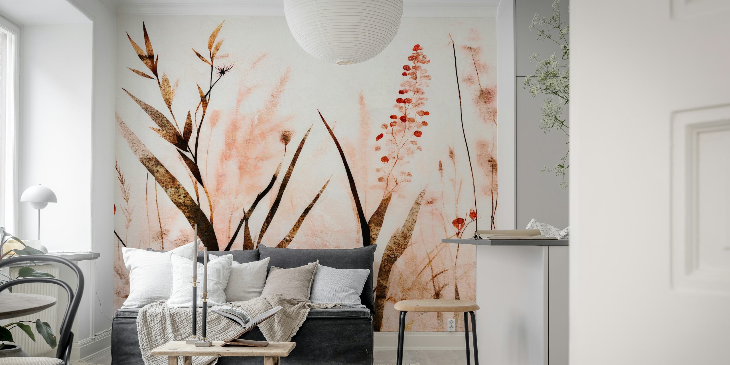 tapeta Scandinavian summer flower meadow