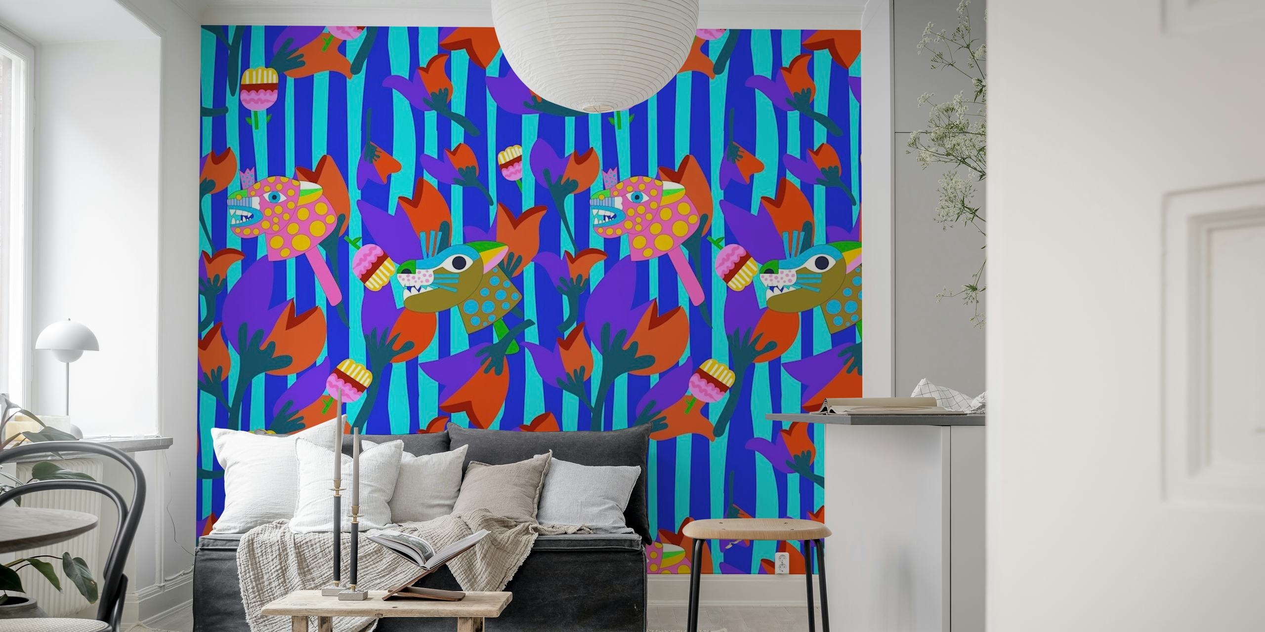 wild animals wallpaper - Free shipping | Happywall